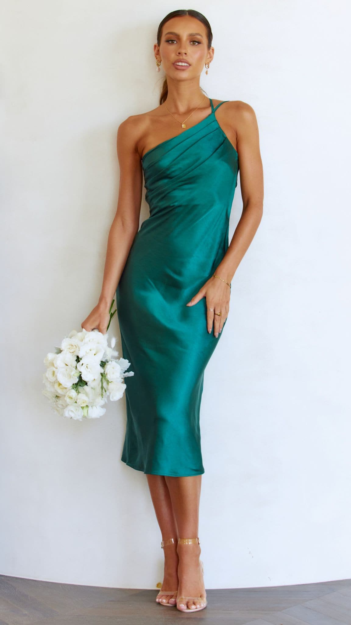 Josephina Midi Dress - Emerald Green