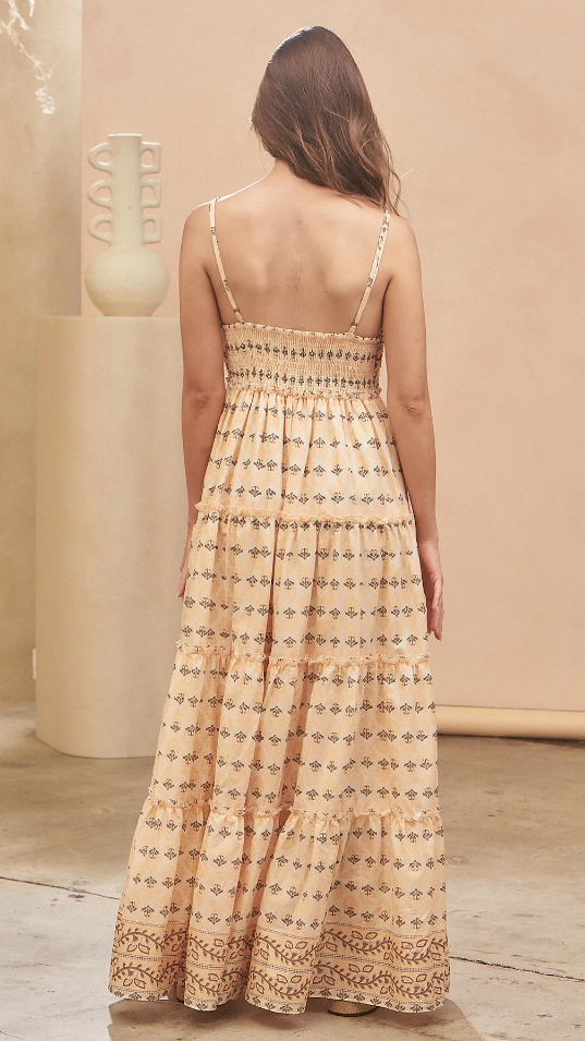 Peppa Maxi Dress - Nectar Print
