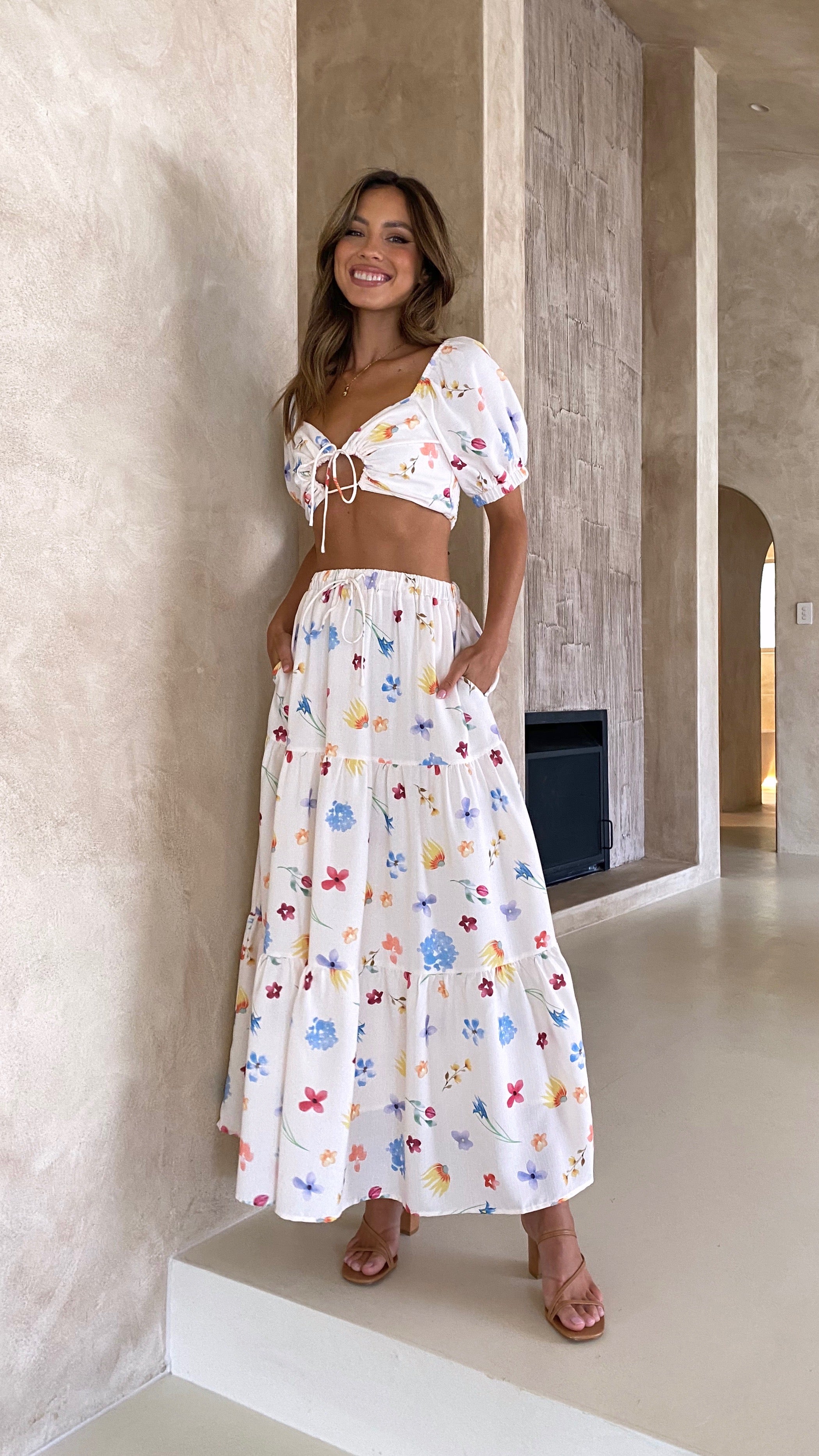 Jasmine Crop Top - Blooms