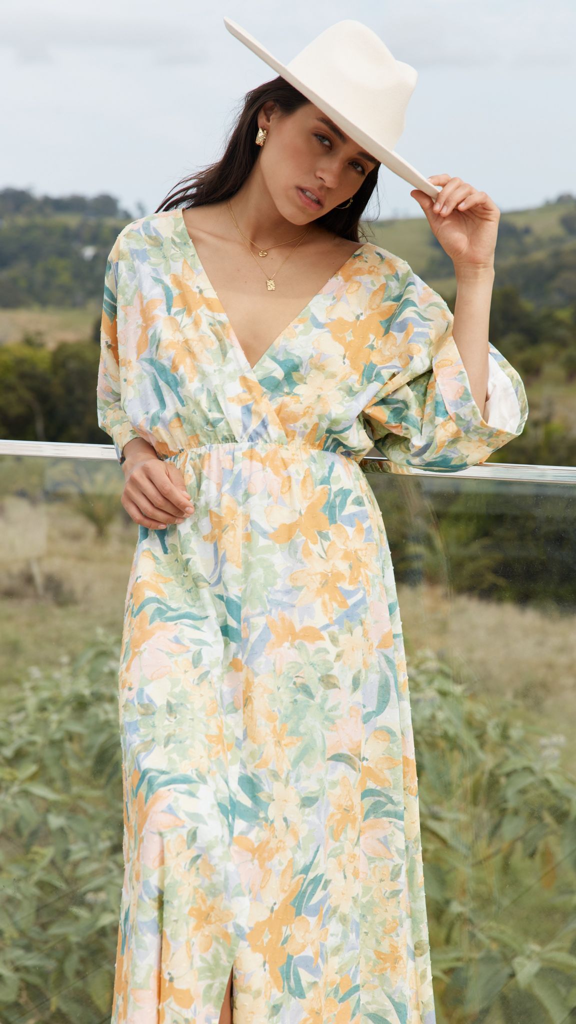 Marcy Maxi Dress - Wildflowers Print