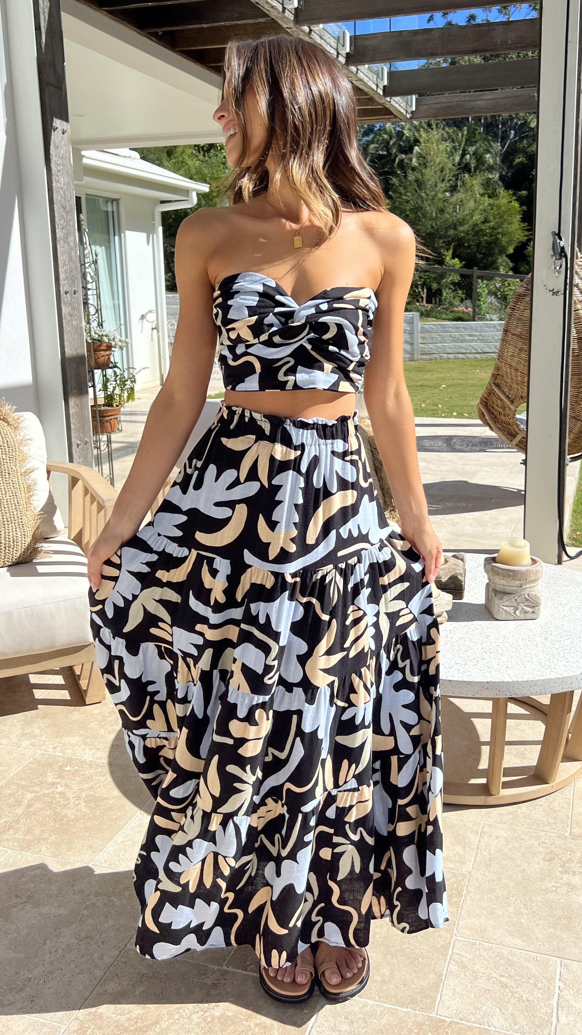 Melanie Maxi Skirt - Villa Casa