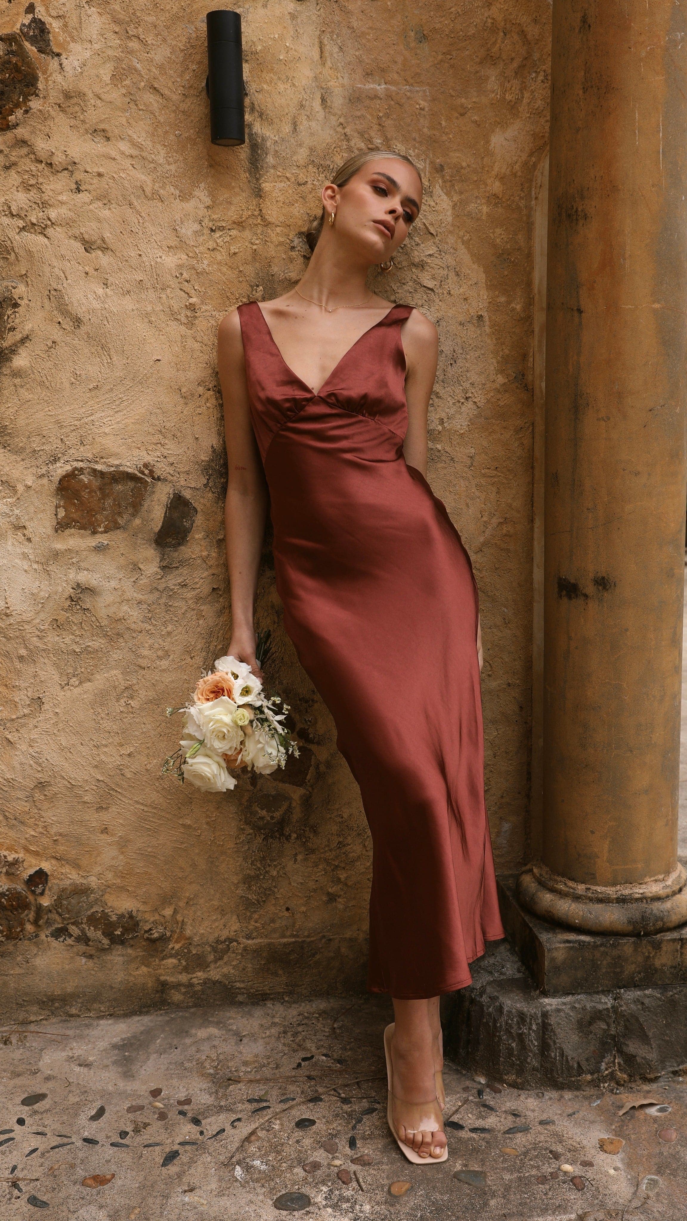 Sammie Maxi Dress - Rust