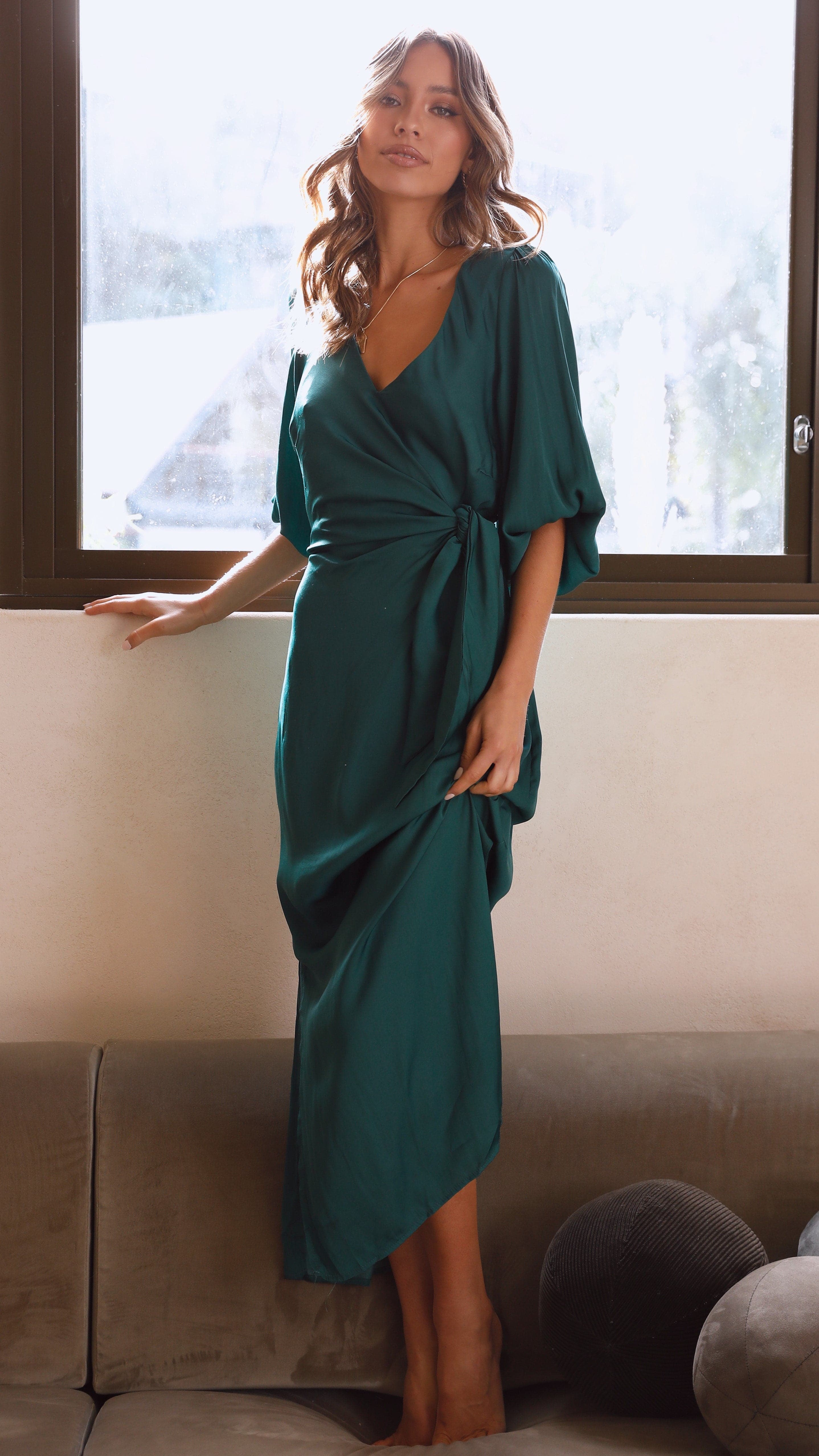 Meilani Midi Dress - Emerald