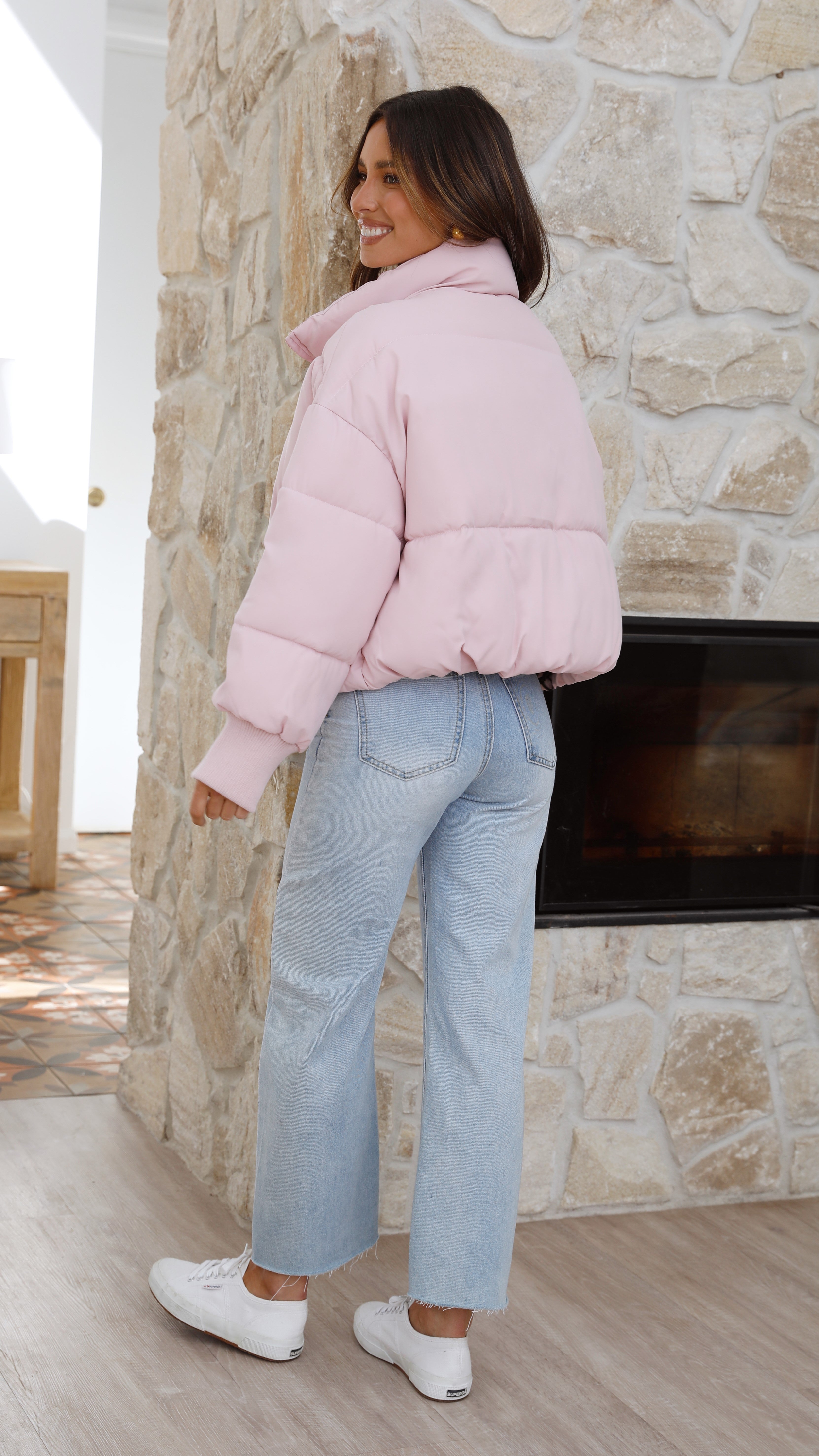 Carmen Puffer Jacket - Blush