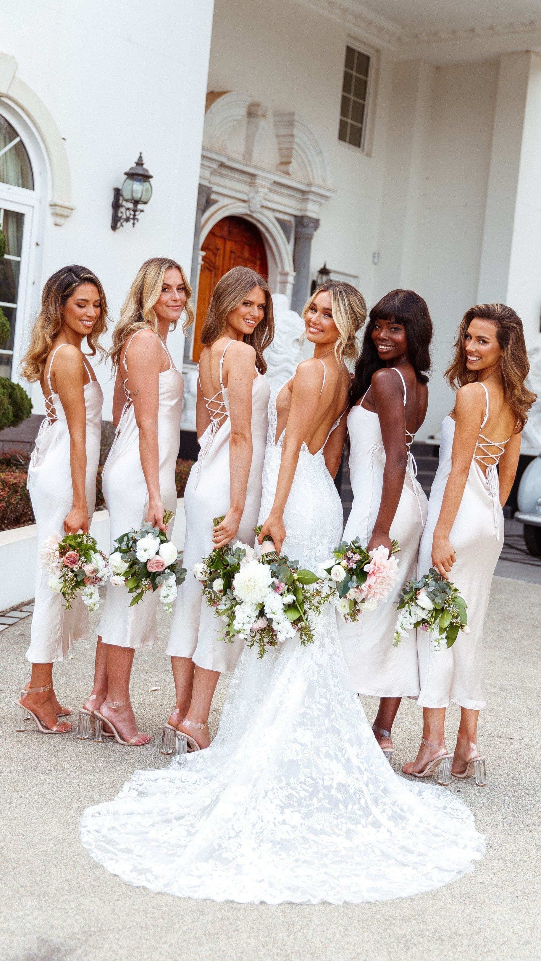 Keira Midi Dress - Pearl