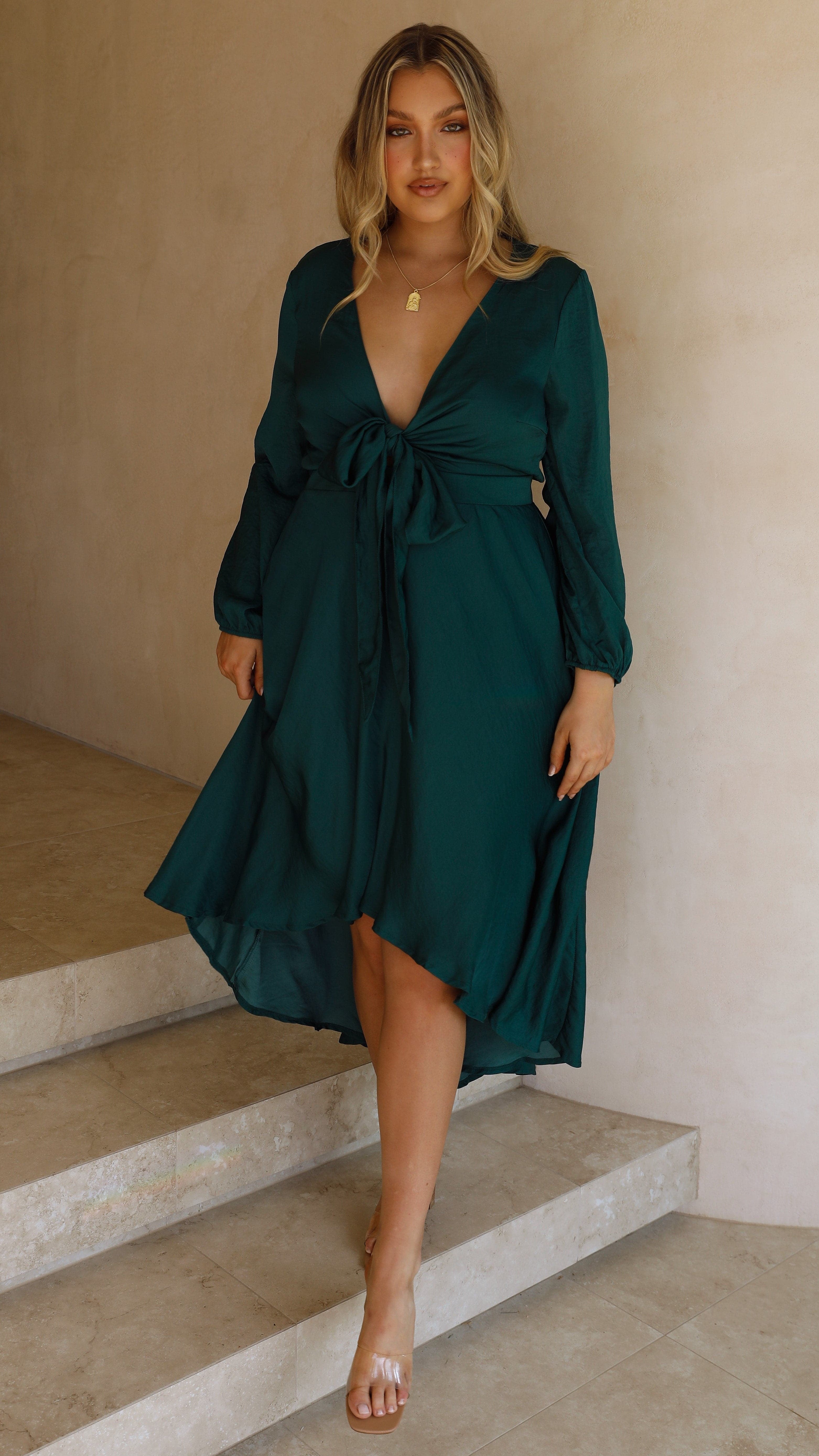 Starry Nights Dress - Emerald