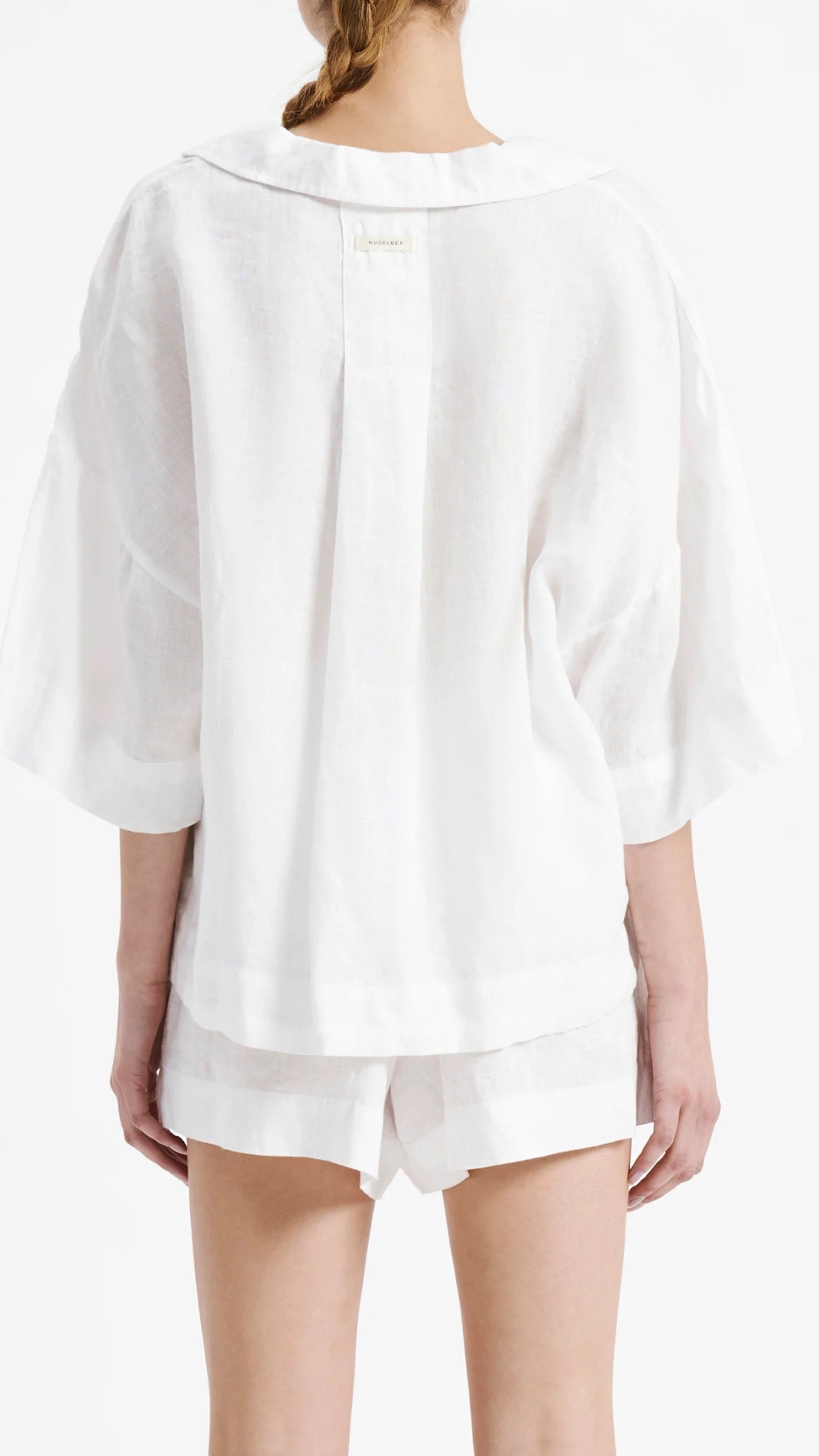 Linen Lounge Shirt - White