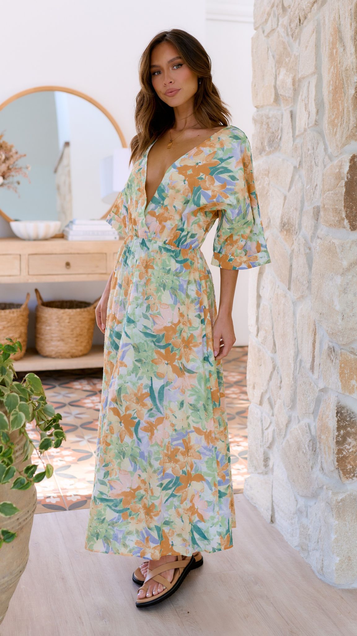 Marcy Maxi Dress - Wildflowers Print