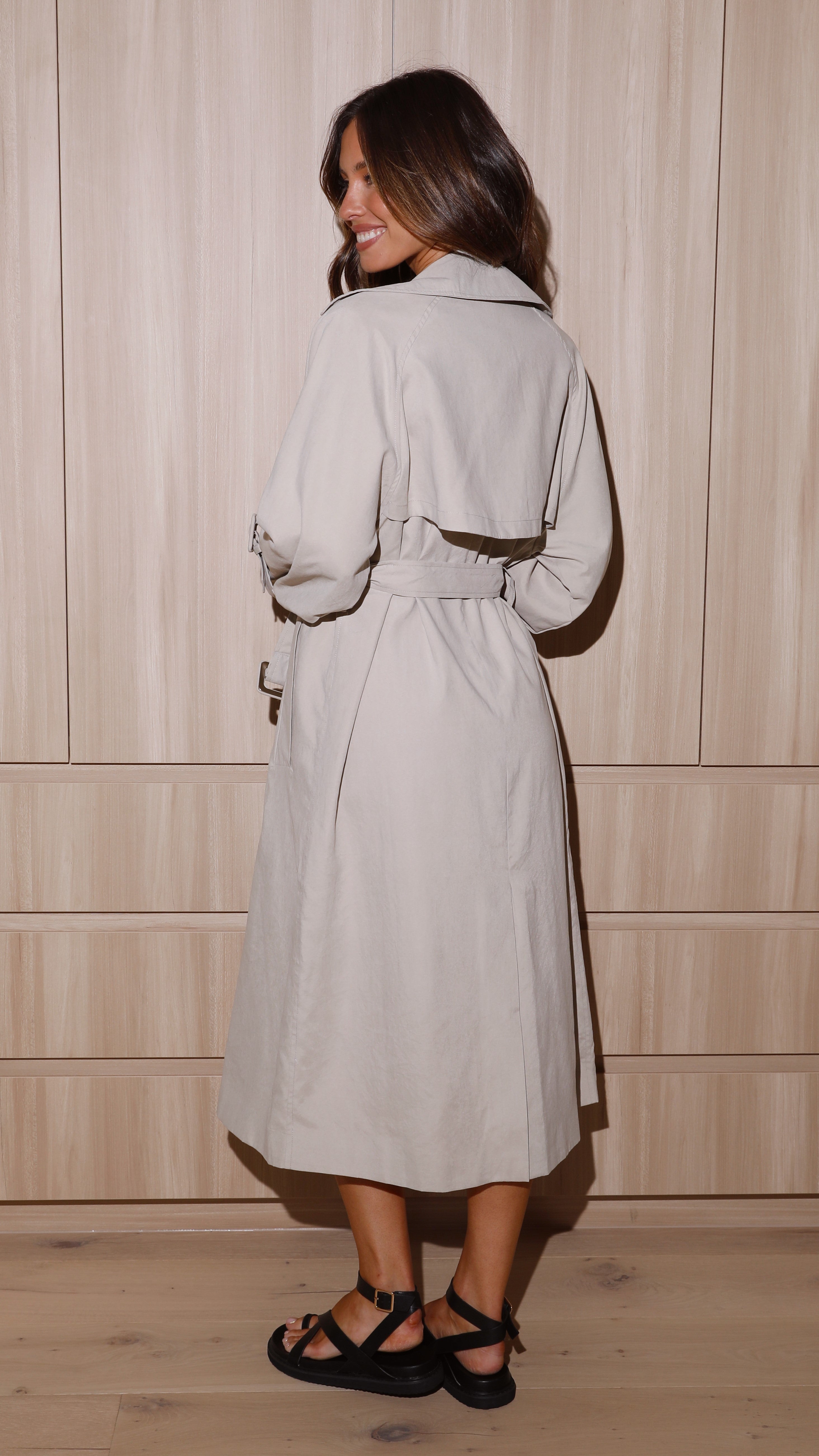 Gabbi Trench Coat - Beige