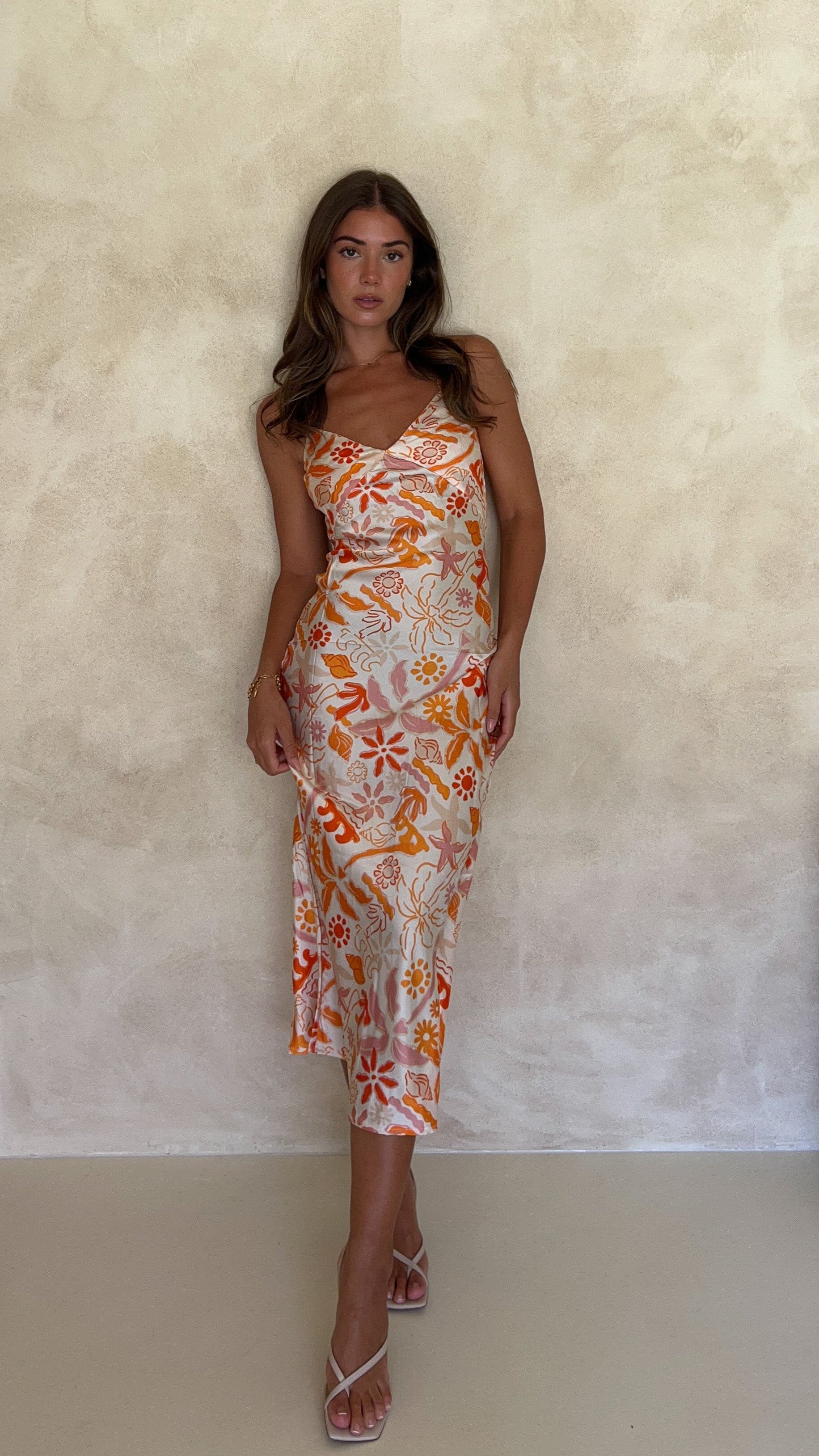 Gwyneth Midi Dress - Seaview Print