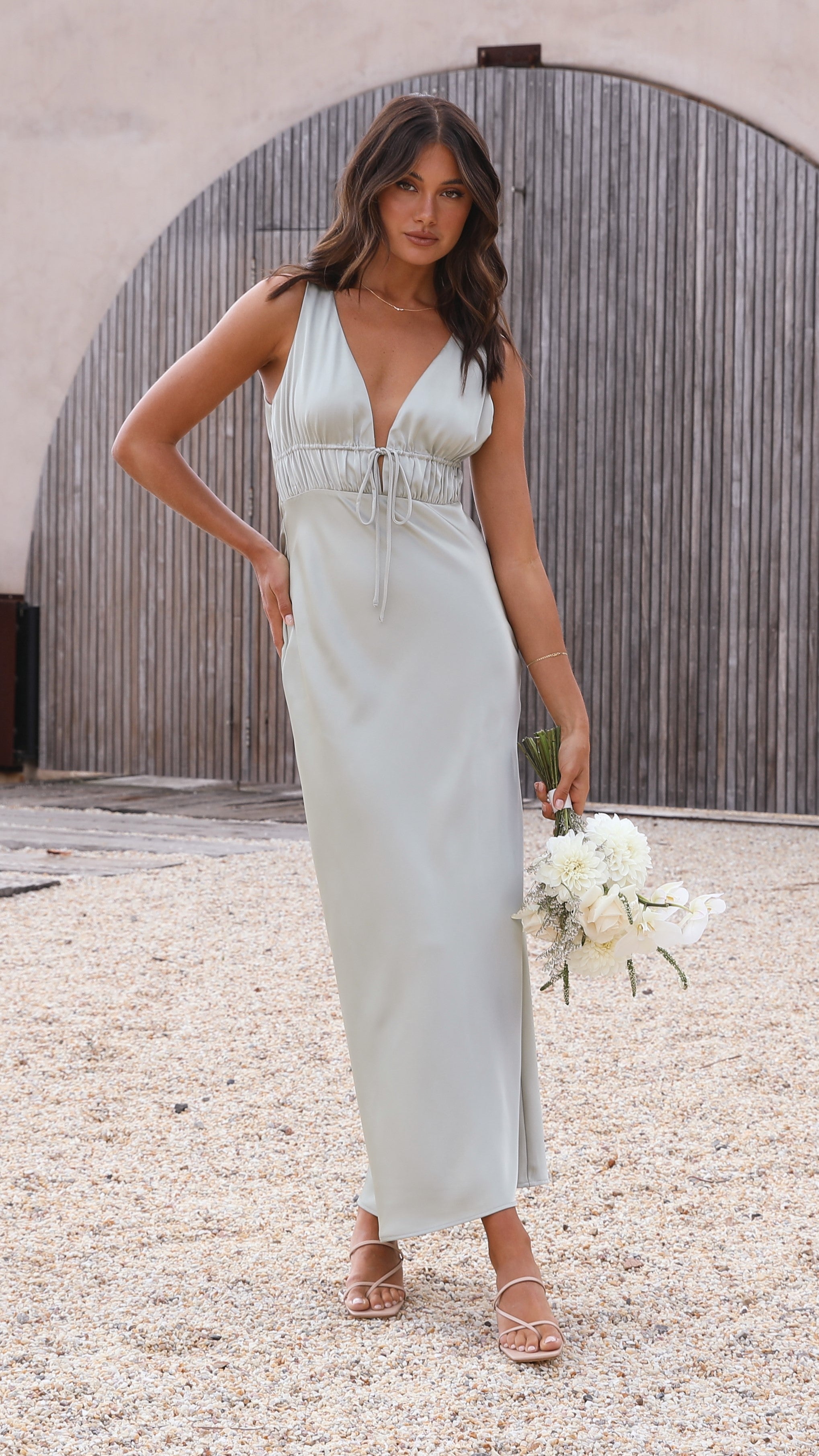 Amber Maxi Dress - Olive