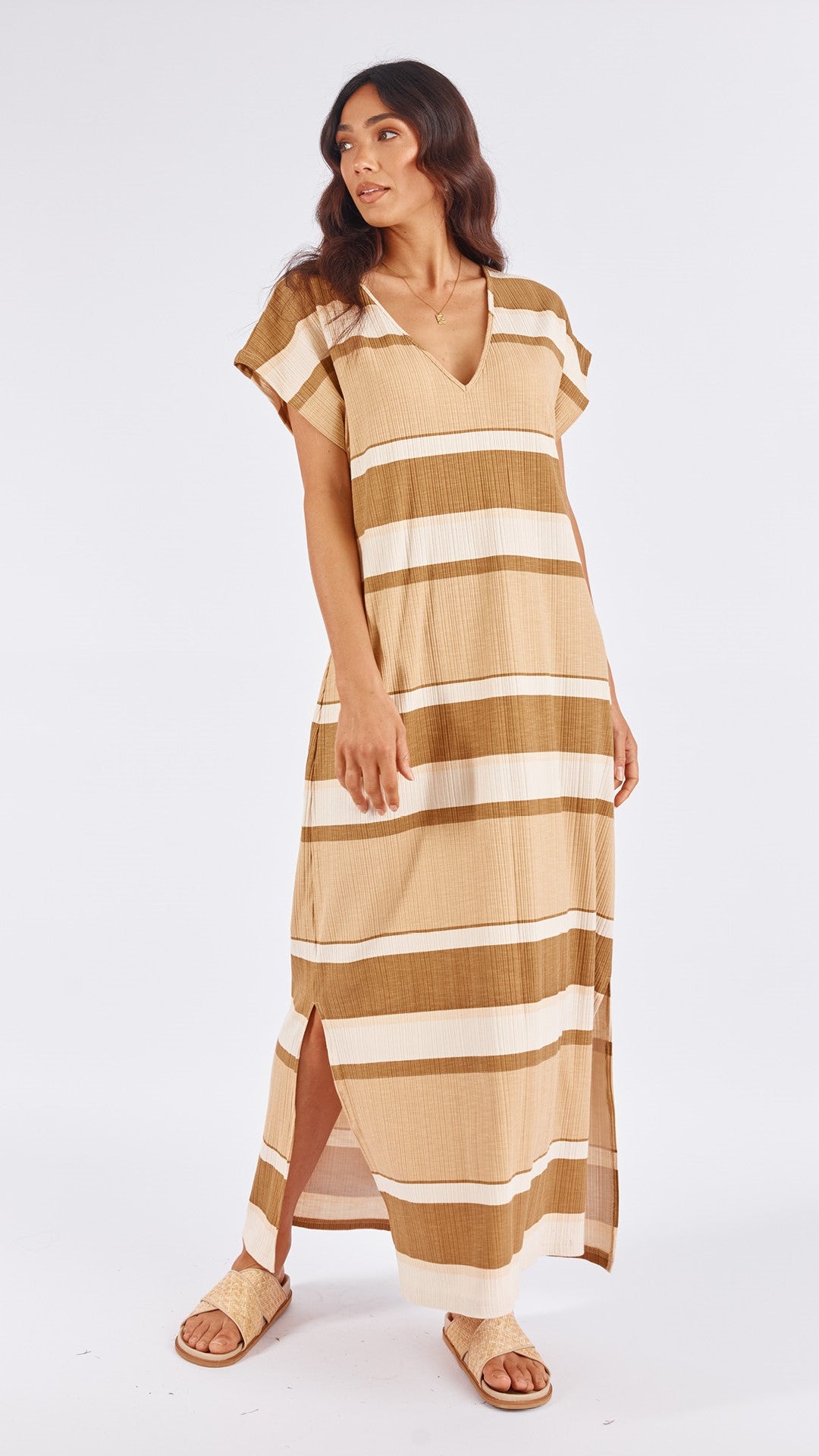 Makenzie Maxi Dress - Stripe Print