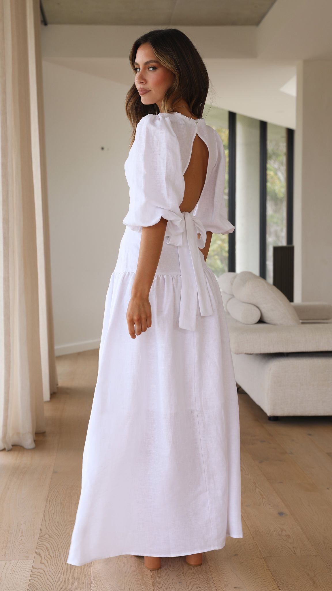 Lea Maxi Skirt - White