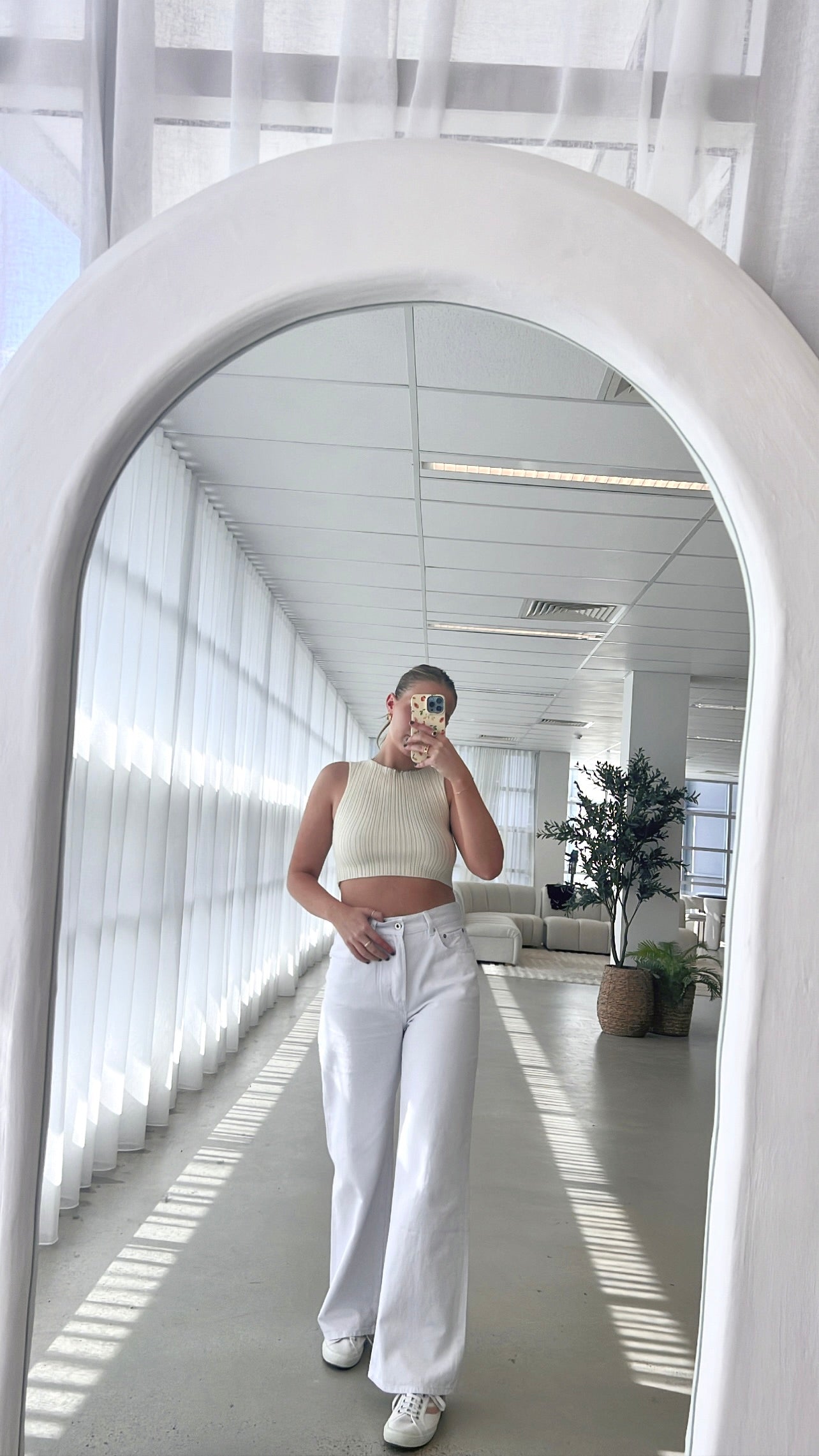 Malik Straight Leg Denim Jeans - White