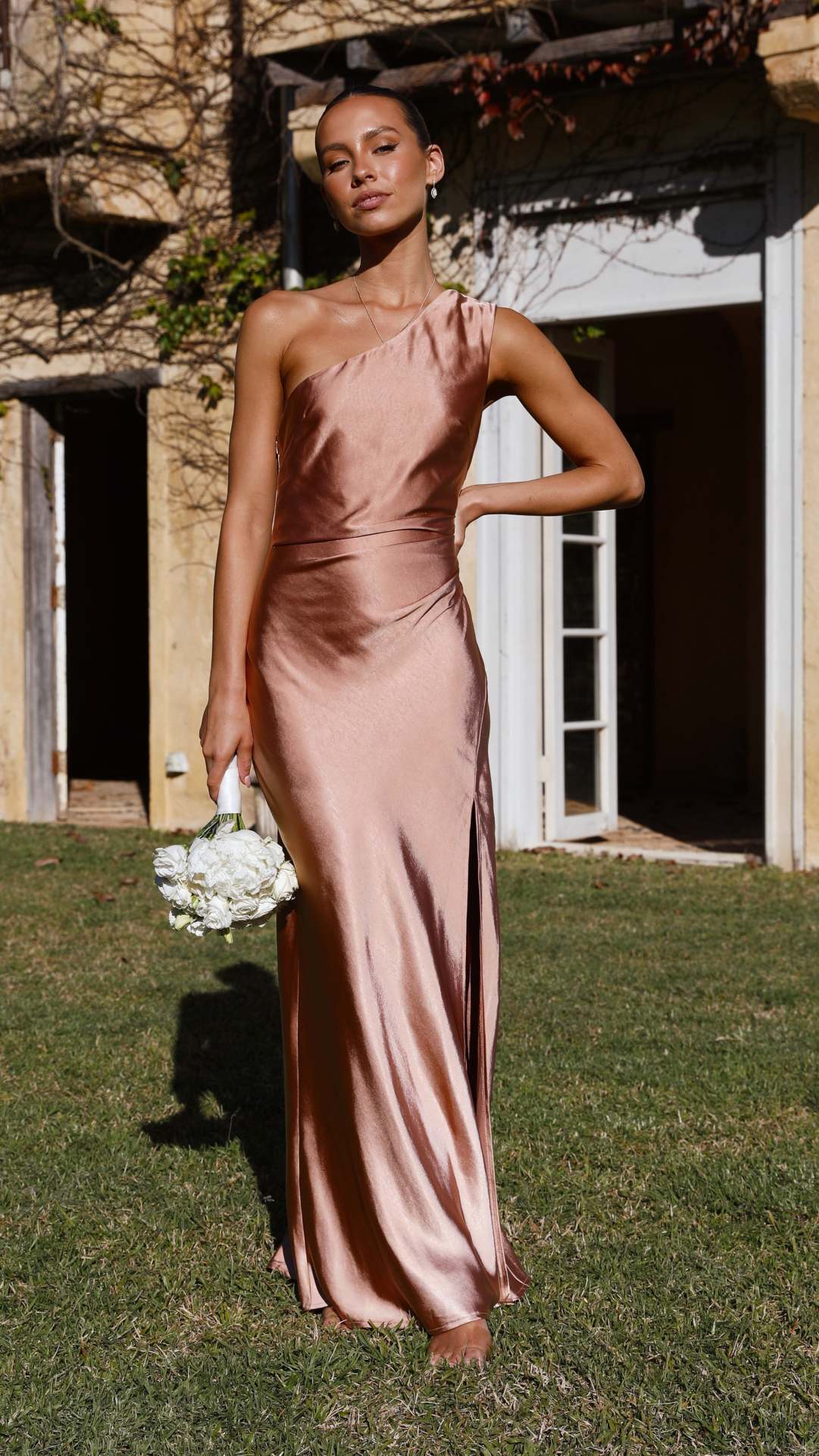 Victoria Maxi Dress - Clay - lelonys