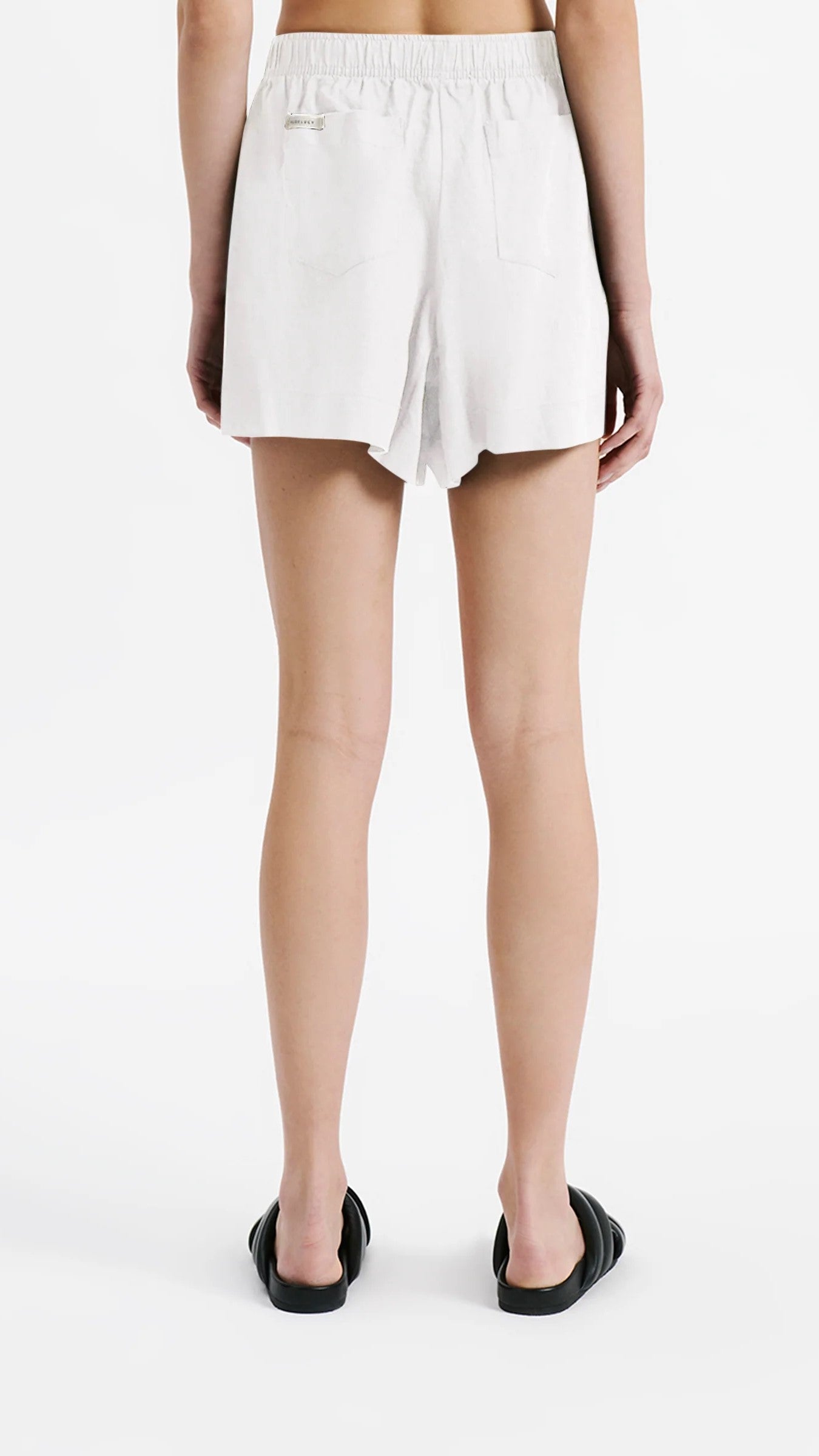 Linen Lounge Short - White