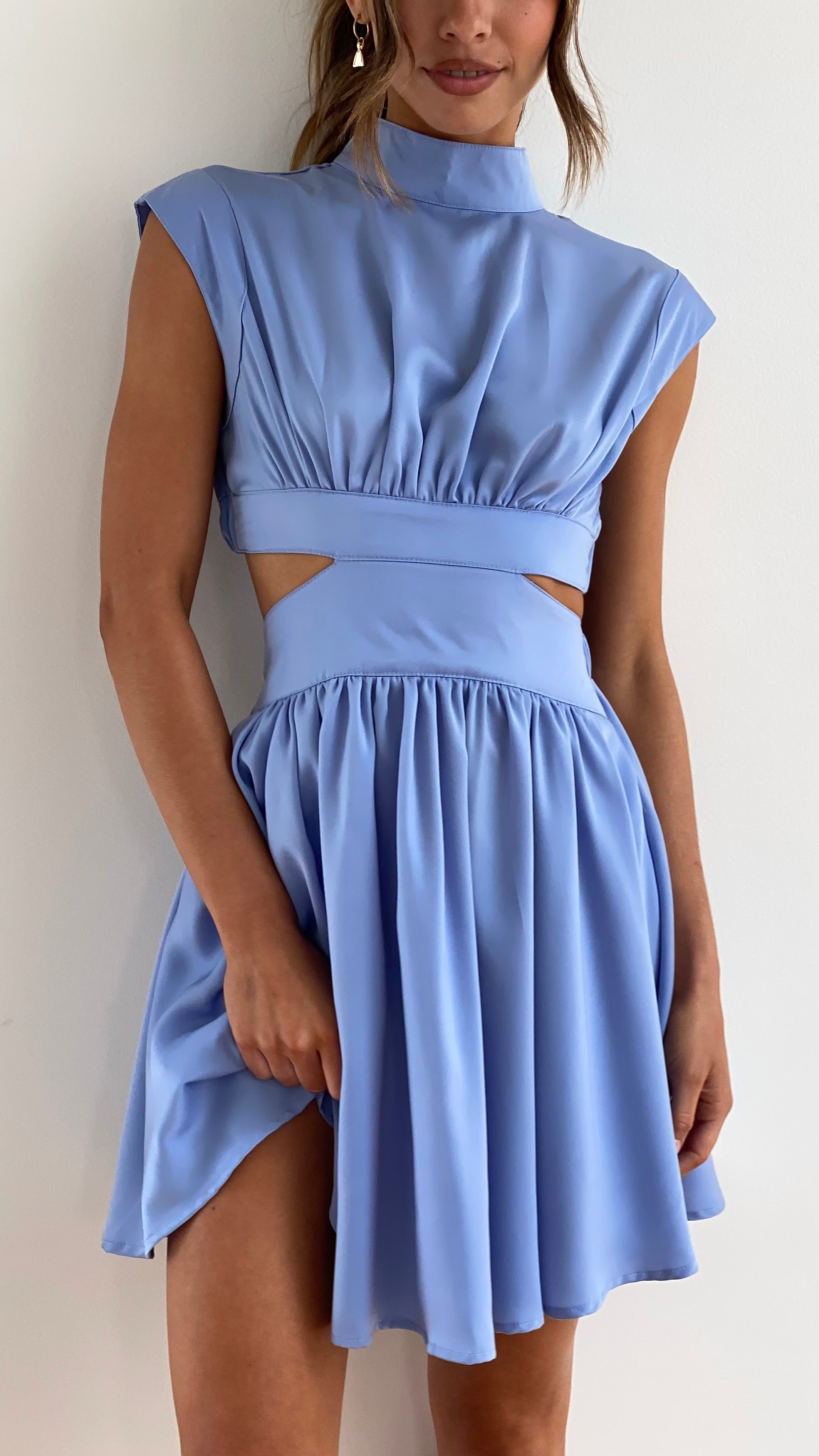 Beatrice Mini Dress - Blue