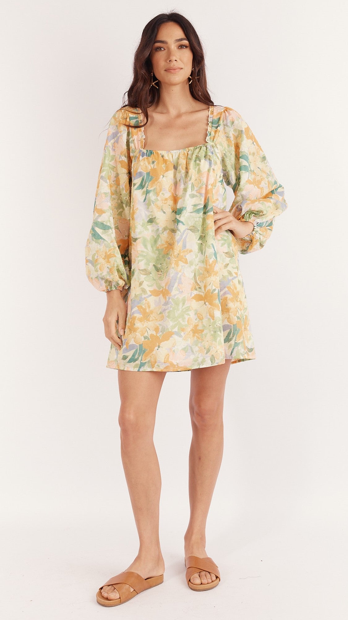 Dua Mini Dress - Wildflowers Print