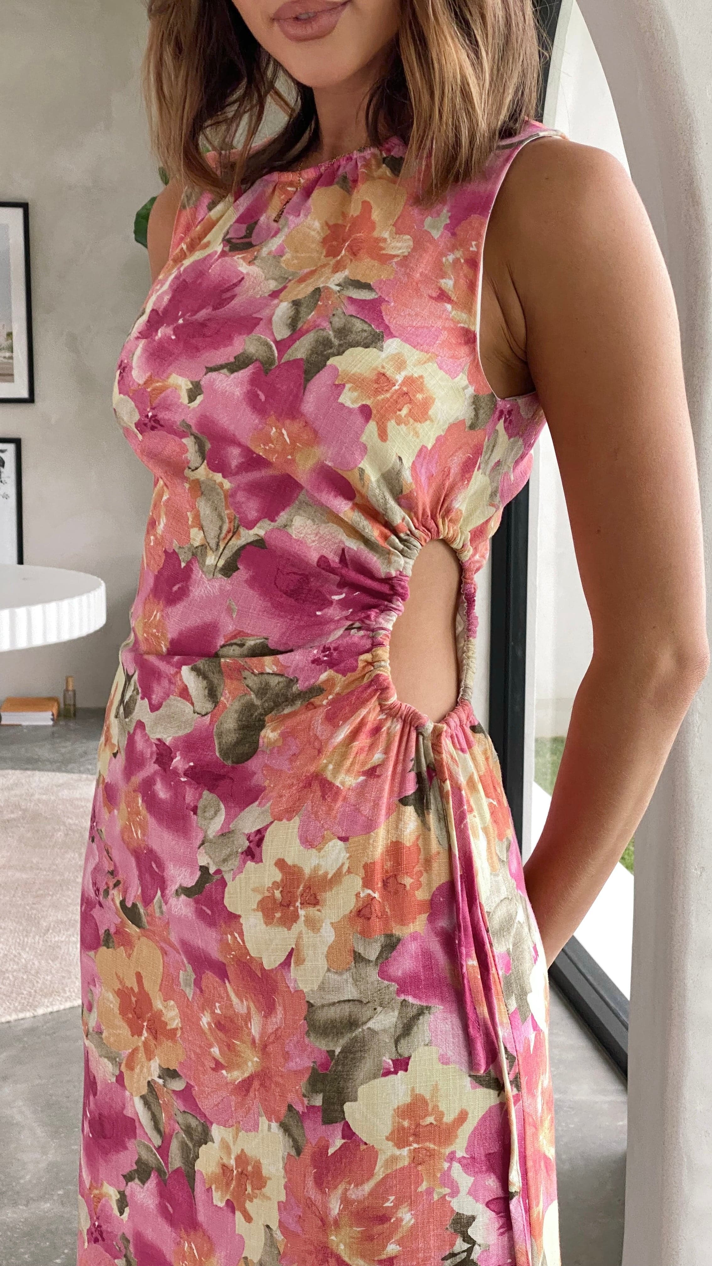 Cassa Midi Dress - Alannah Print