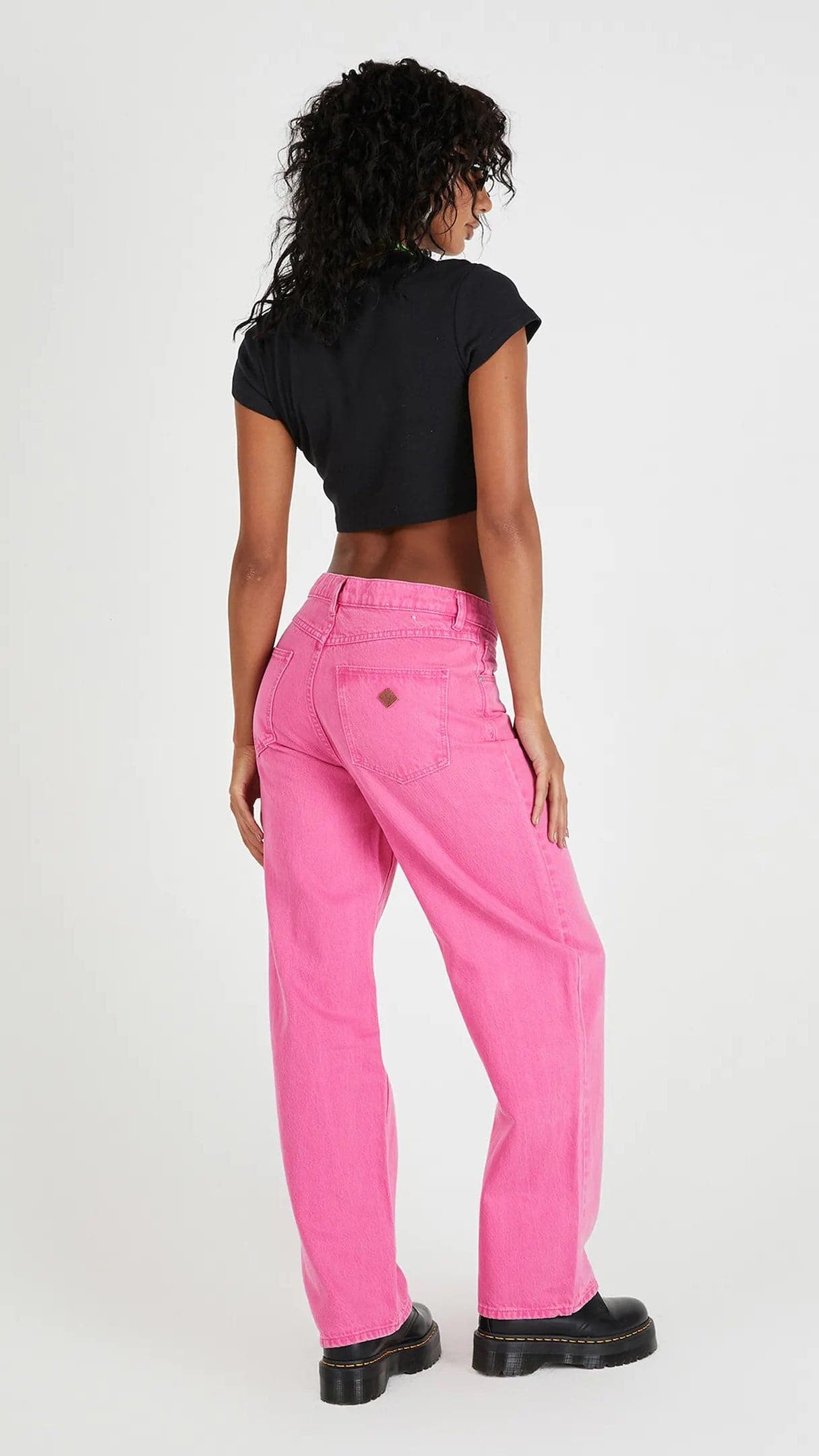 Abrand Slouch Jean - Super Pink Stoned