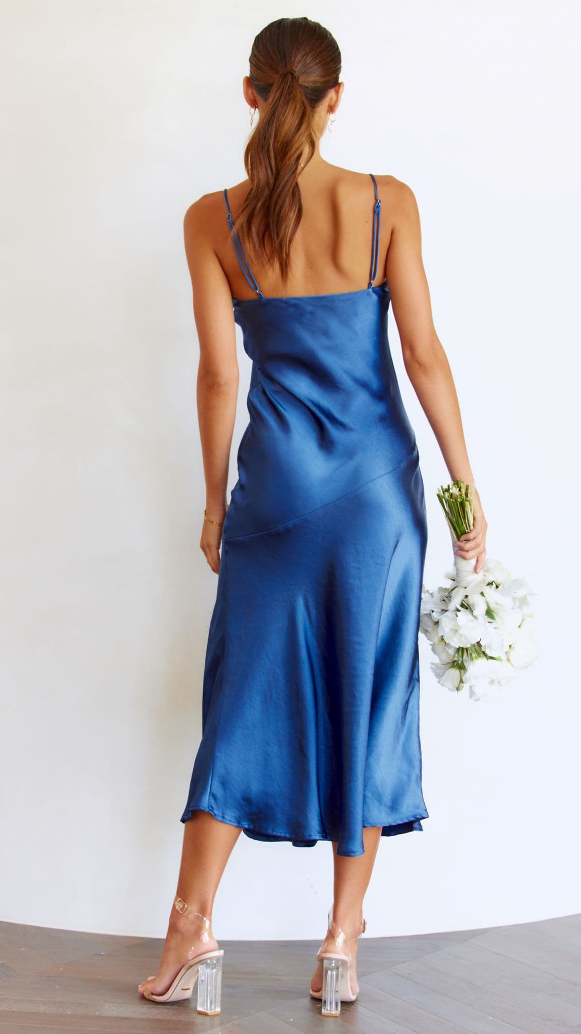 Celina Midi Dress - Navy