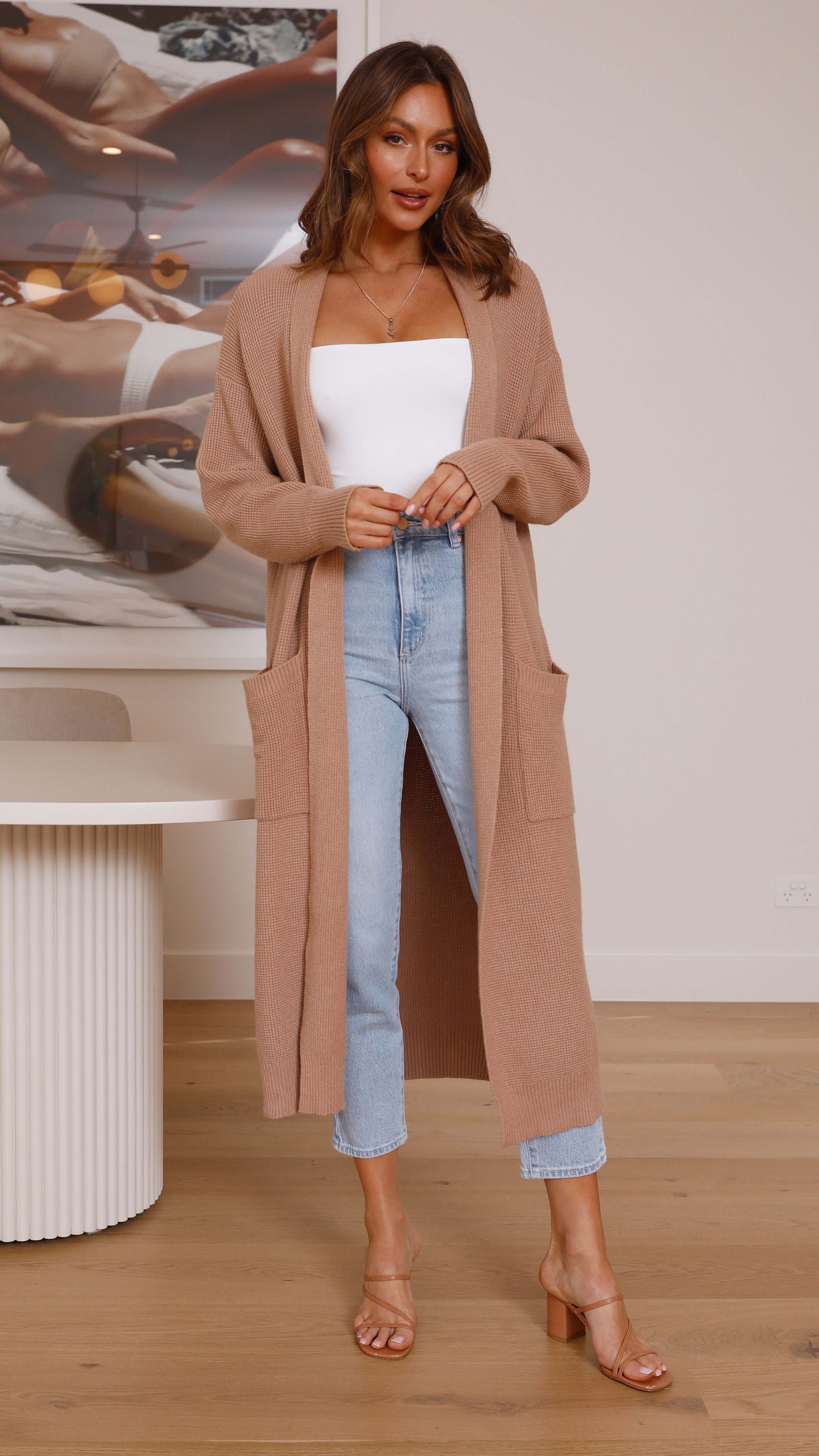 Nadine Cardigan - Tan