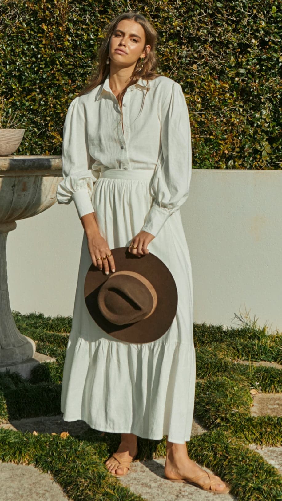 Finley Maxi Skirt - White