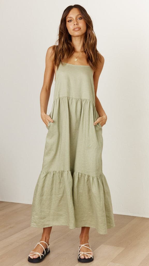 Nico Maxi Dress - Khaki