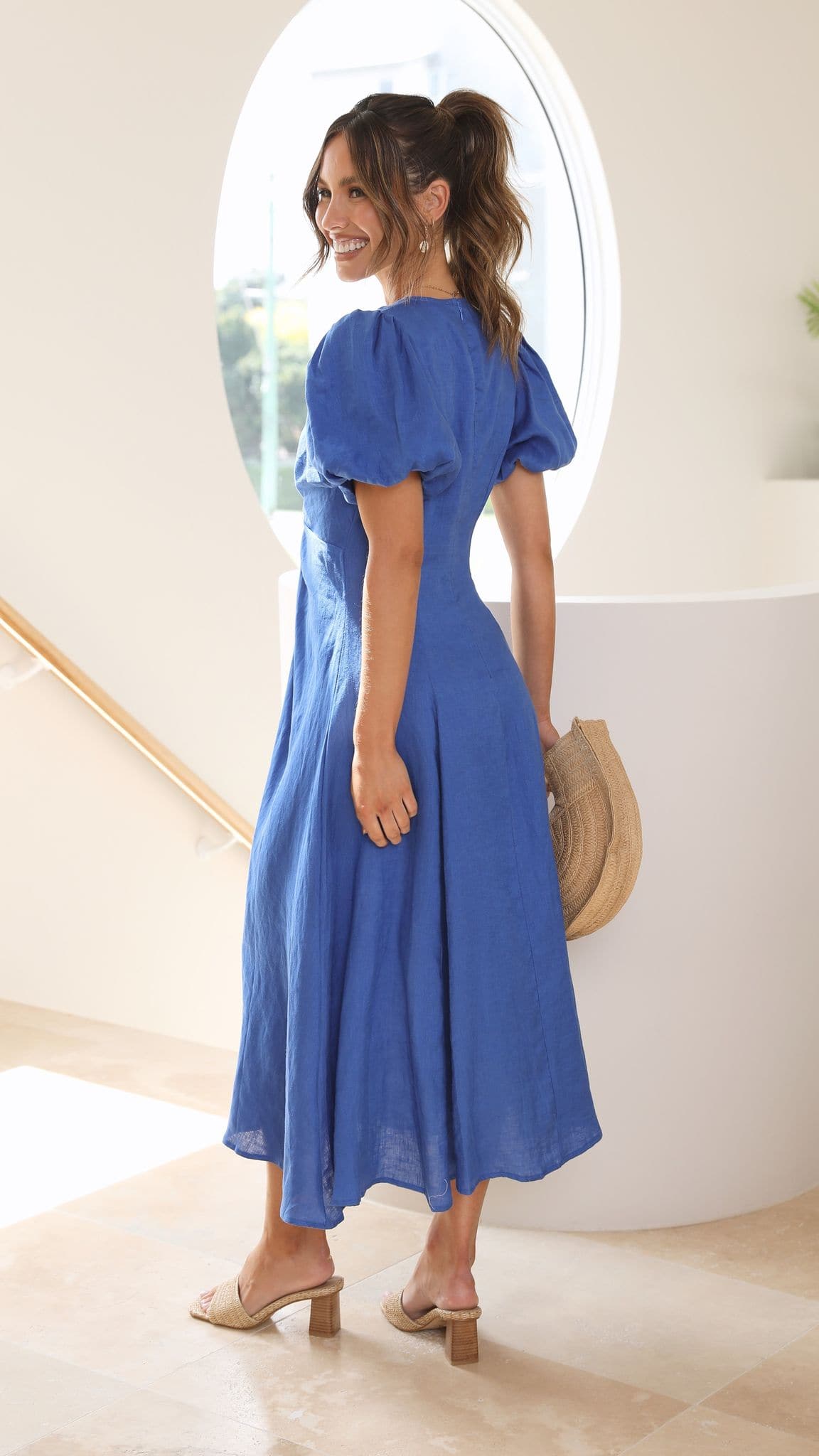 Blaire Midi Dress - Blue