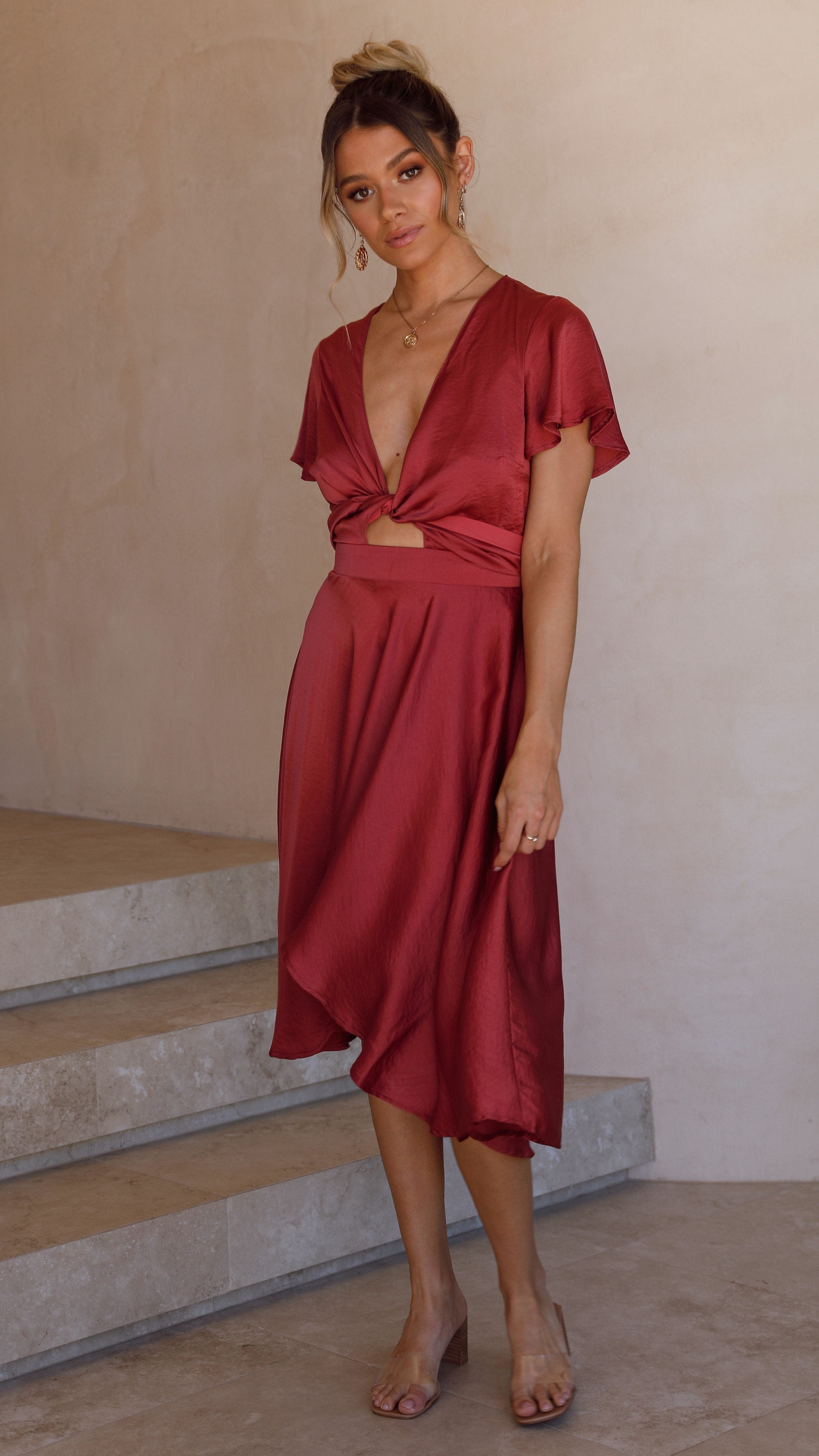 Sunny Daze Dress - Berry