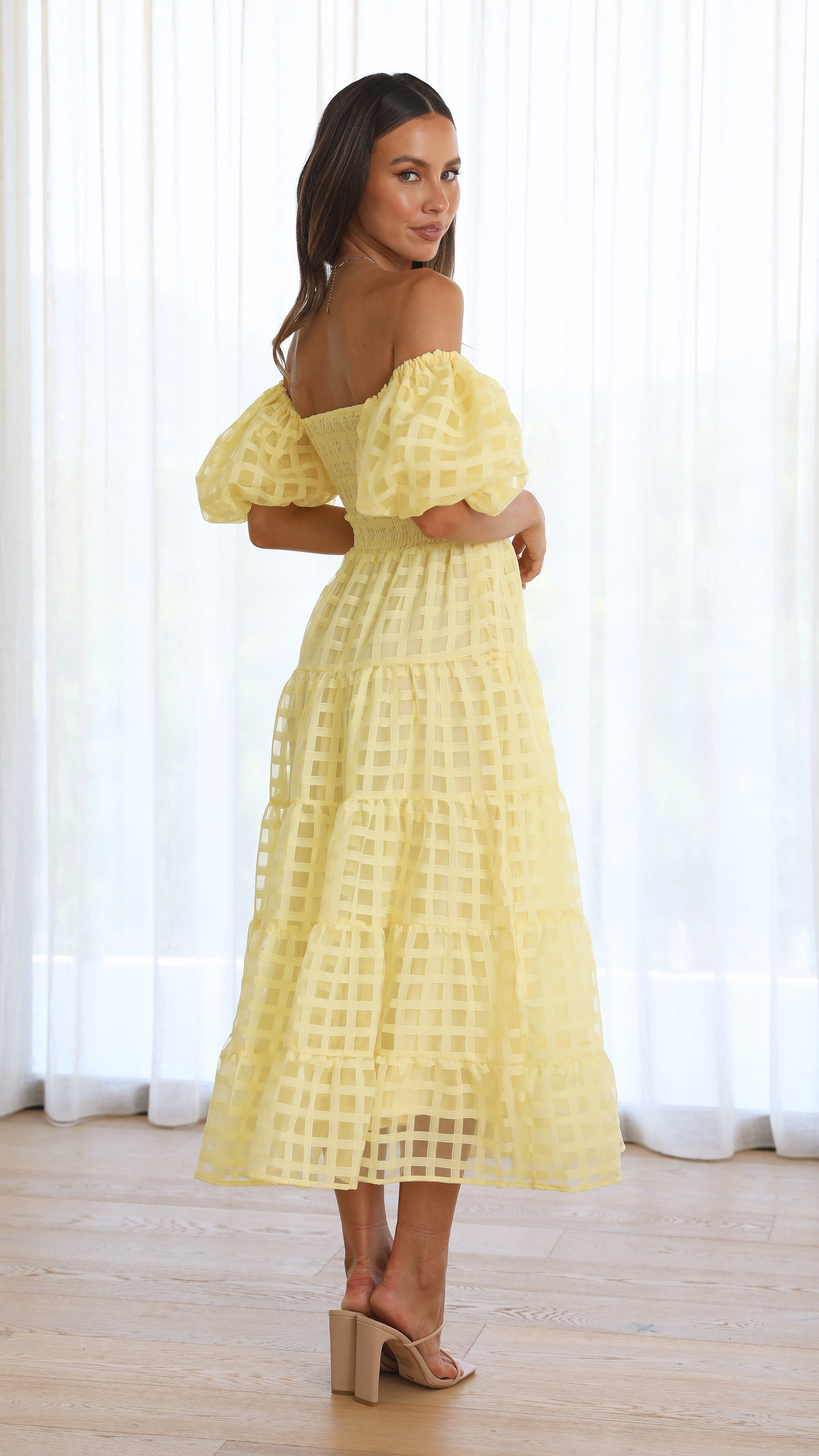 Deemi Maxi Dress - Yellow