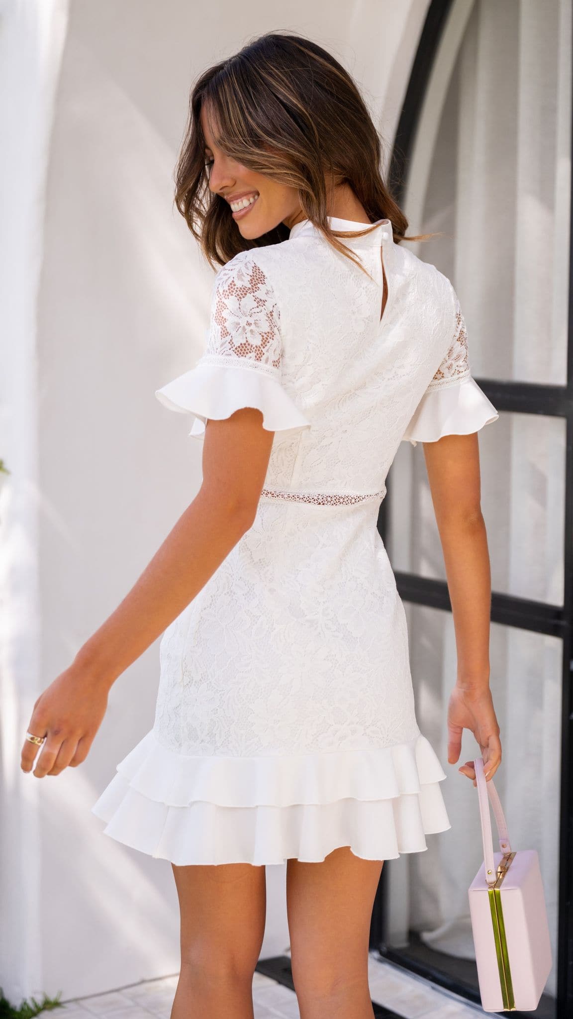 Monty Mini Dress - White