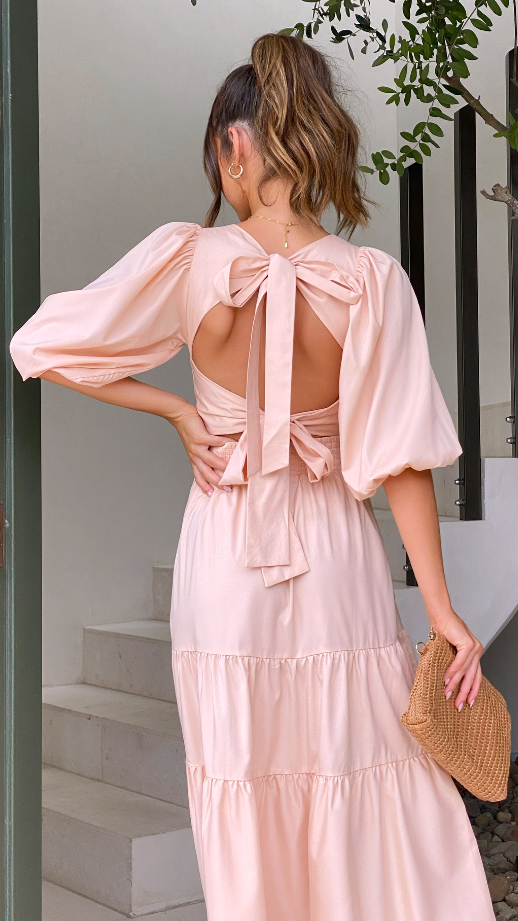 Michella Maxi Dress - Peach