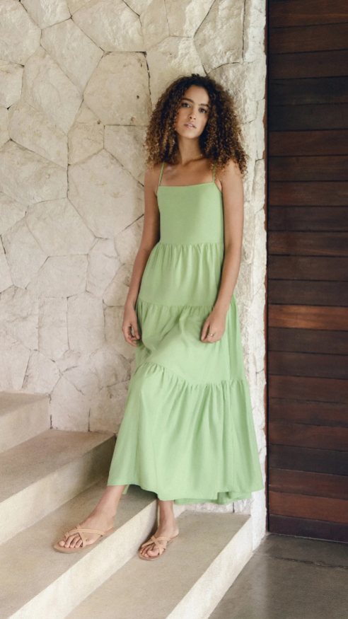 Astrid Maxi Dress - Apple Green