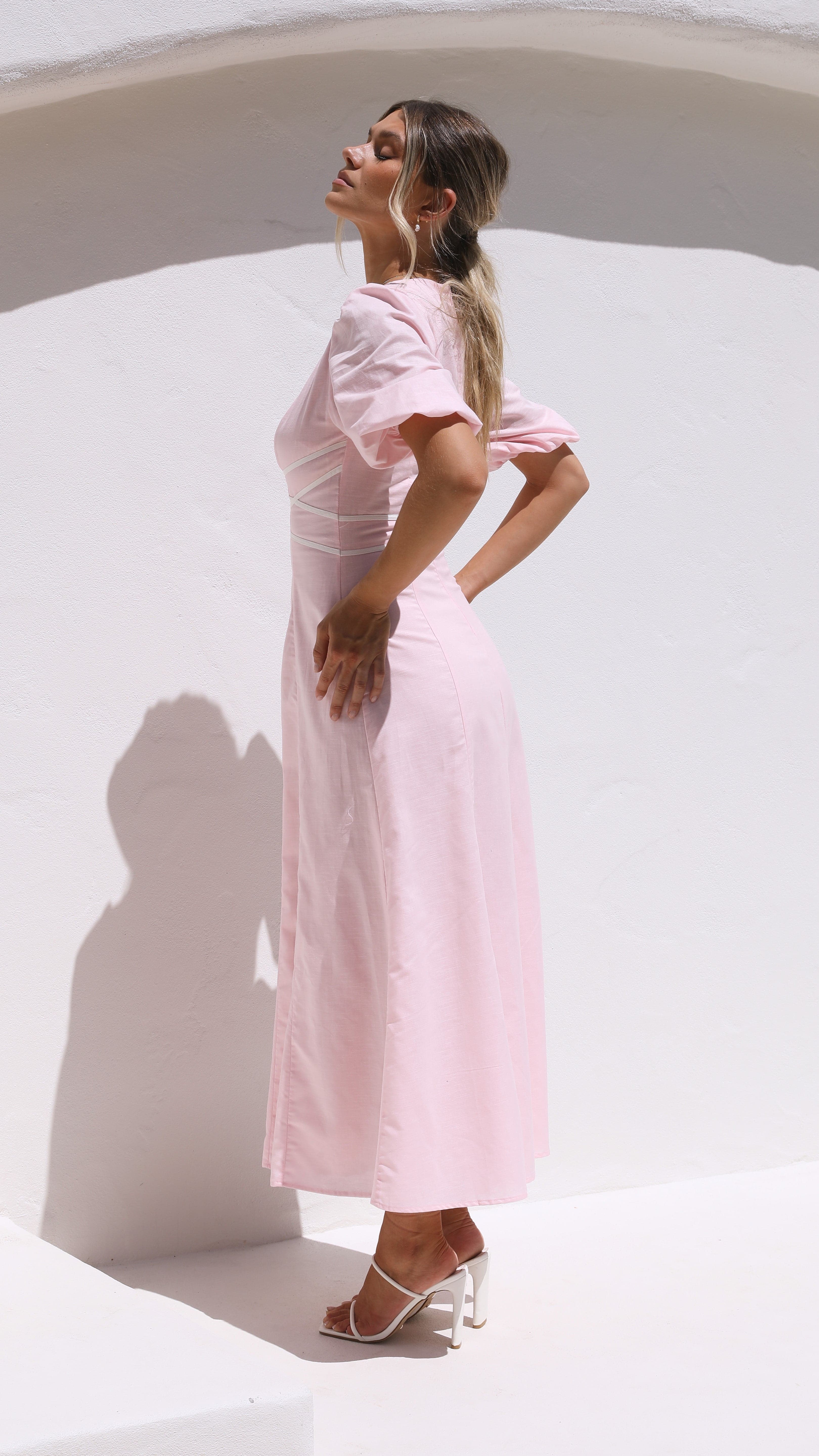 Sweetie Midi Dress - Pink