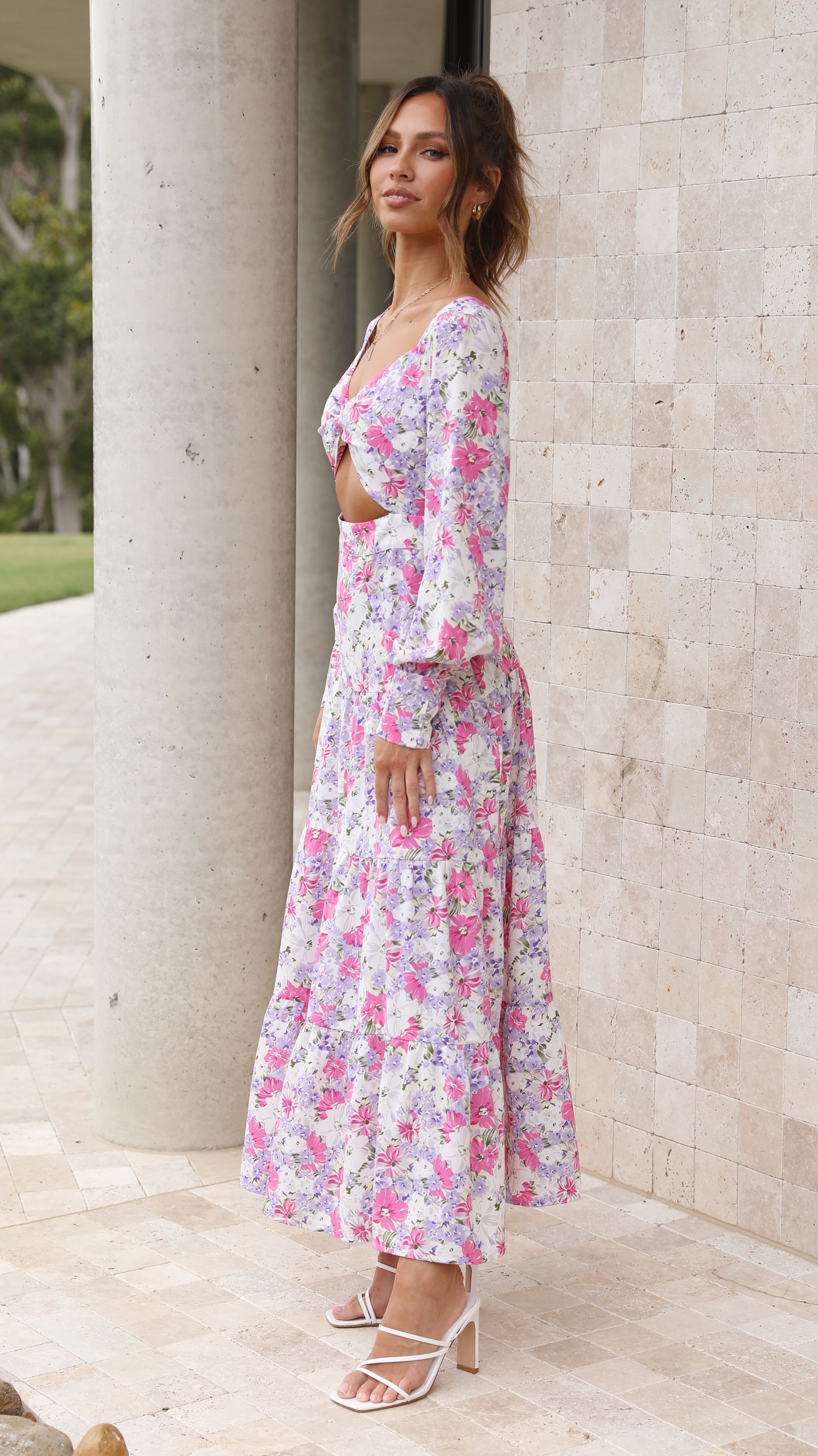 Danette Maxi Dress - Lilac Floral