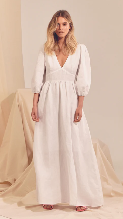 Aura Maxi Dress - White
