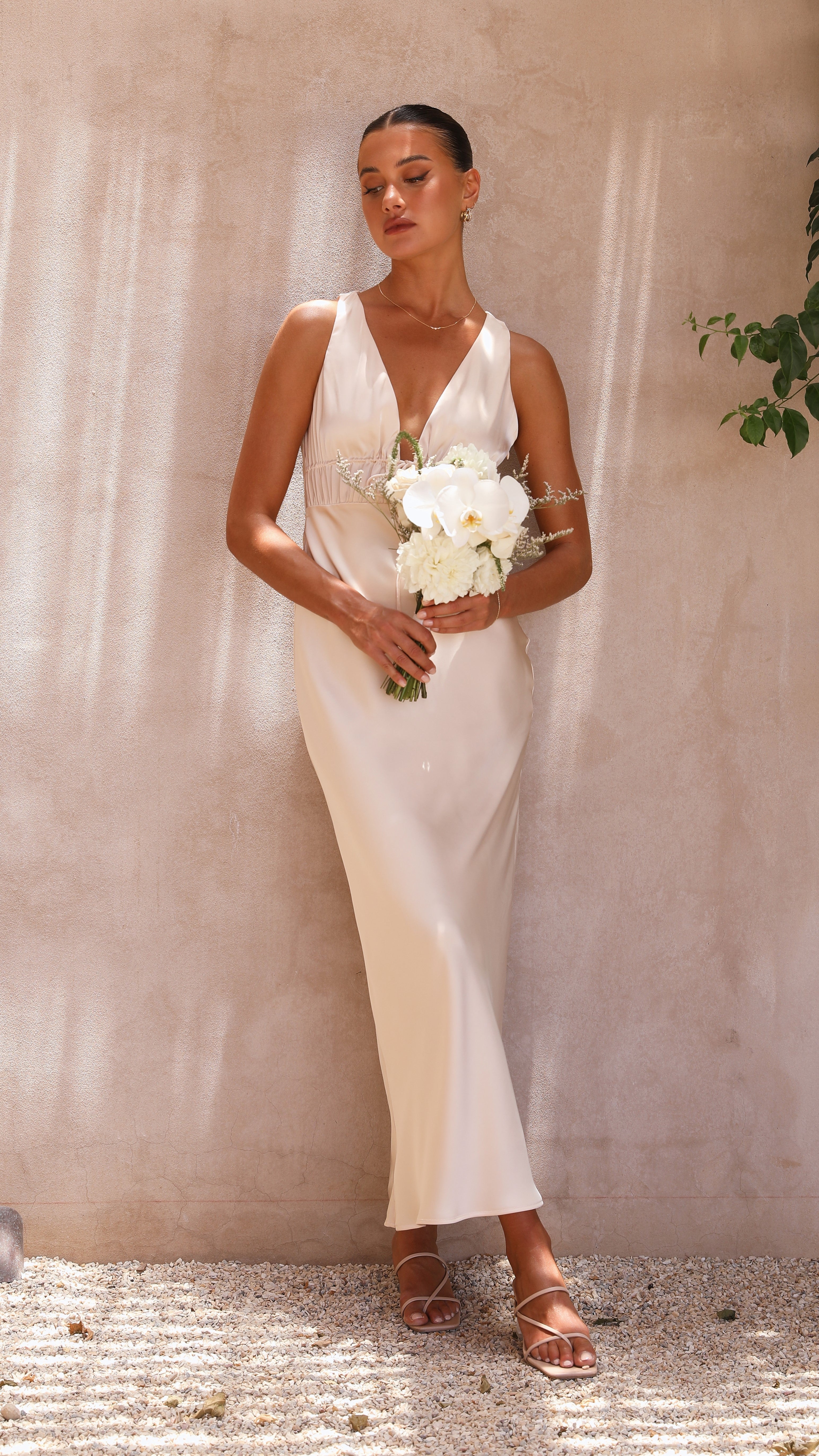 Amber Maxi Dress - Champagne
