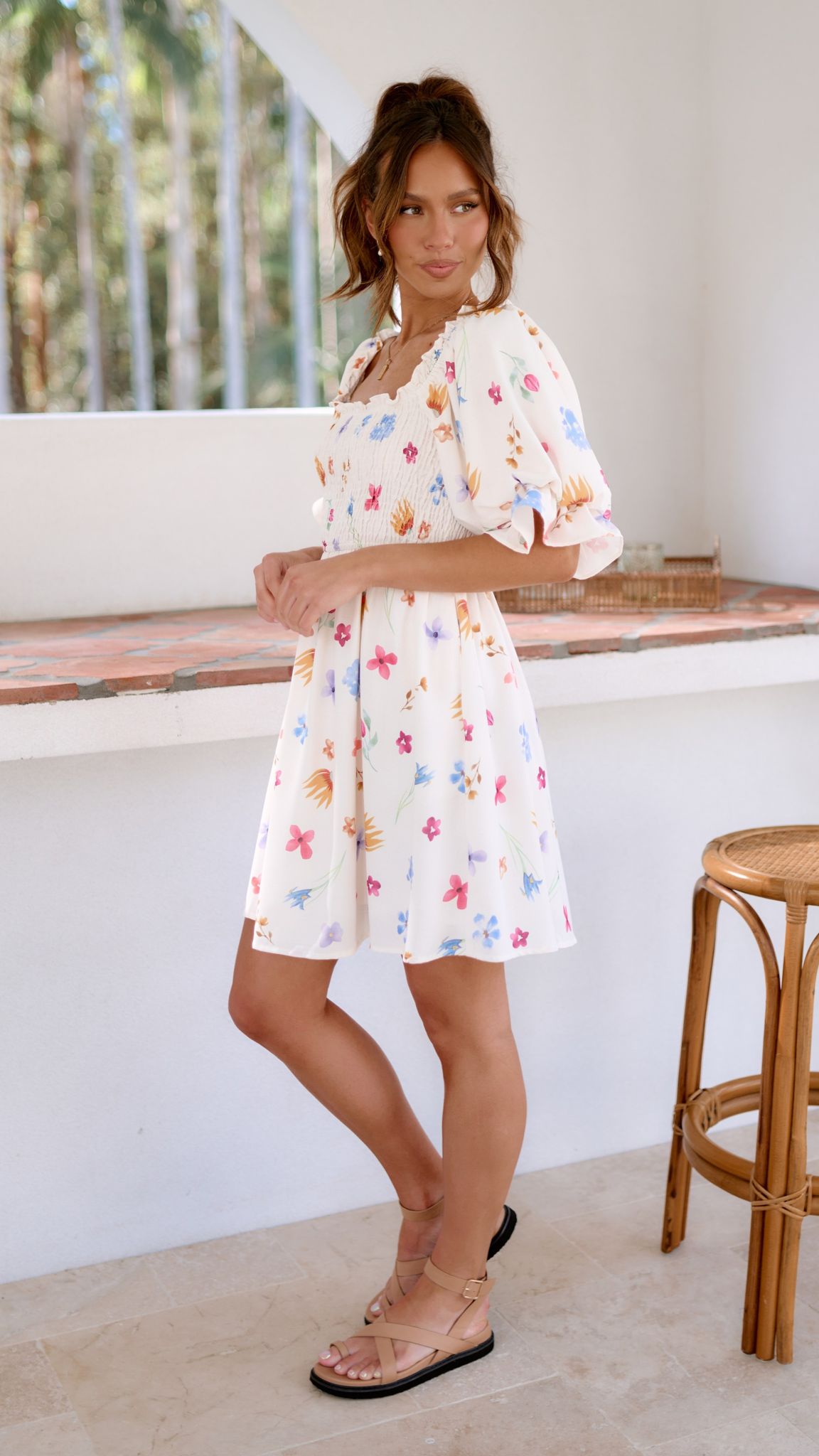 Daphne Mini Dress - Blooms