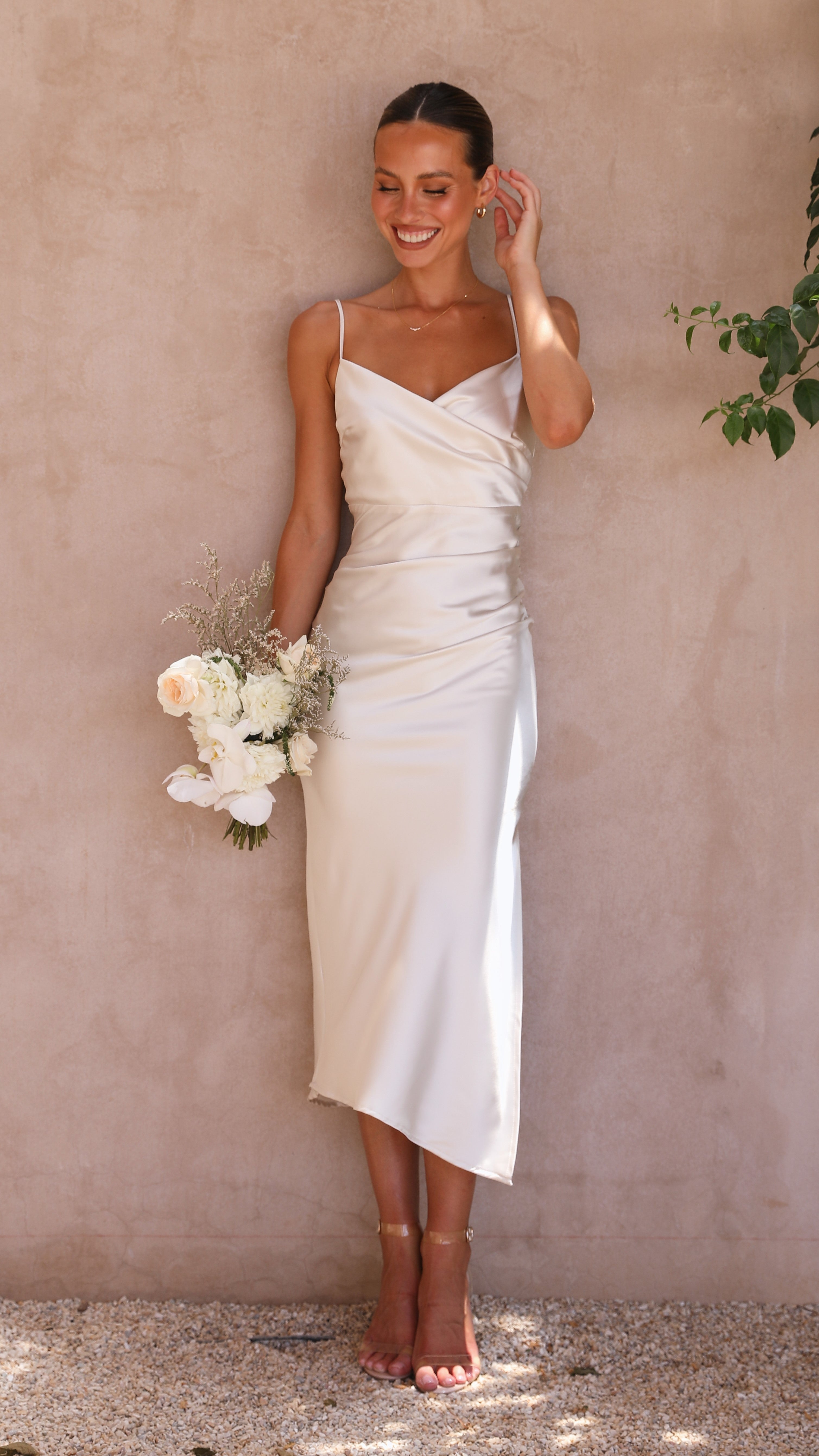 Monte Midi Dress - Ivory