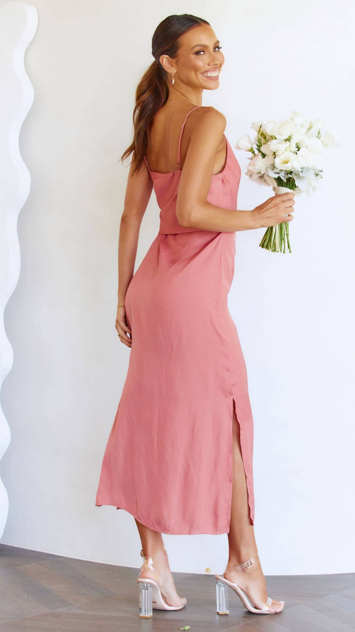 Kensington Dress - Baked Rose