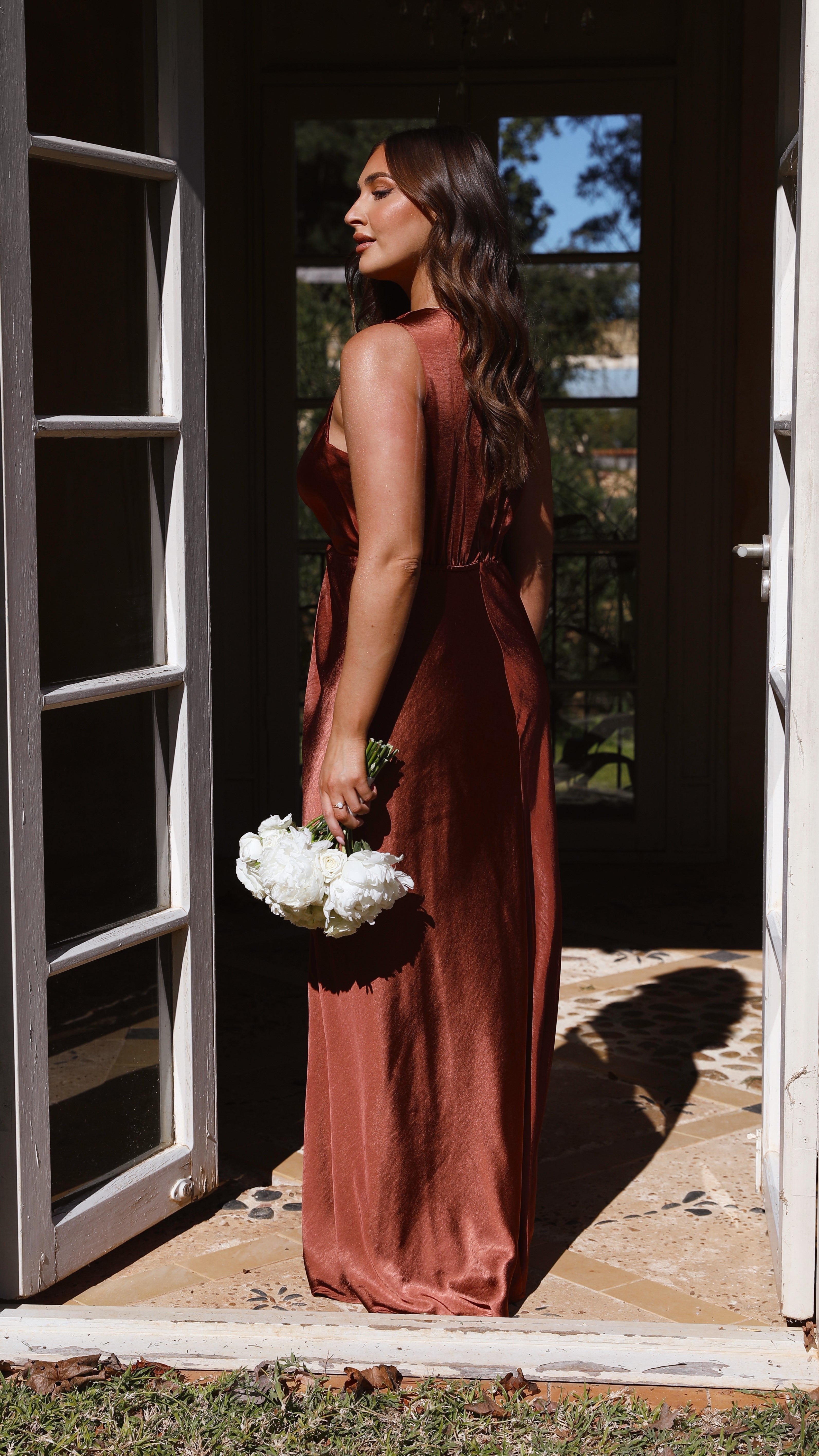 Lucia Maxi Dress - Rust
