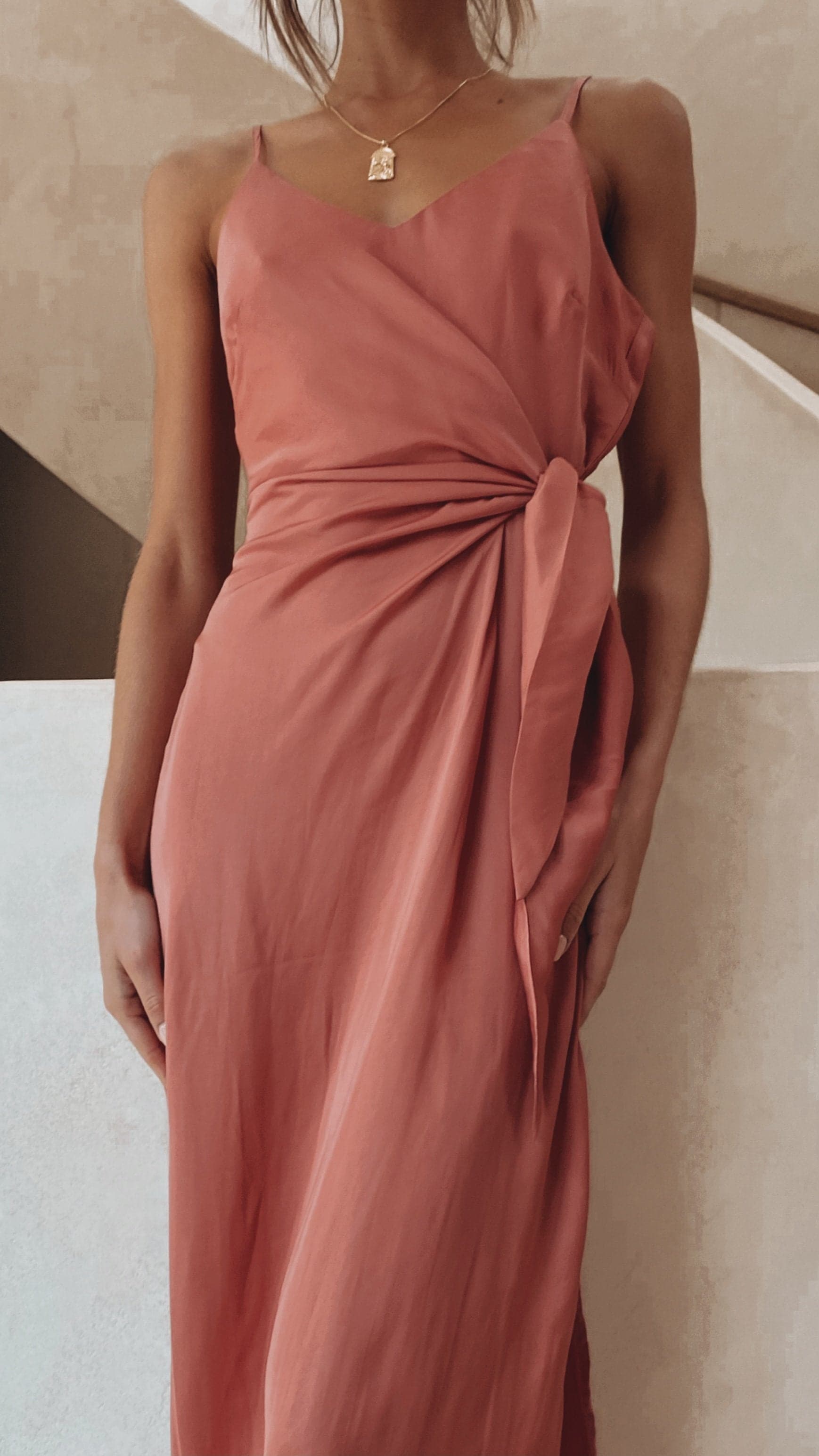 Kensington Dress - Baked Rose