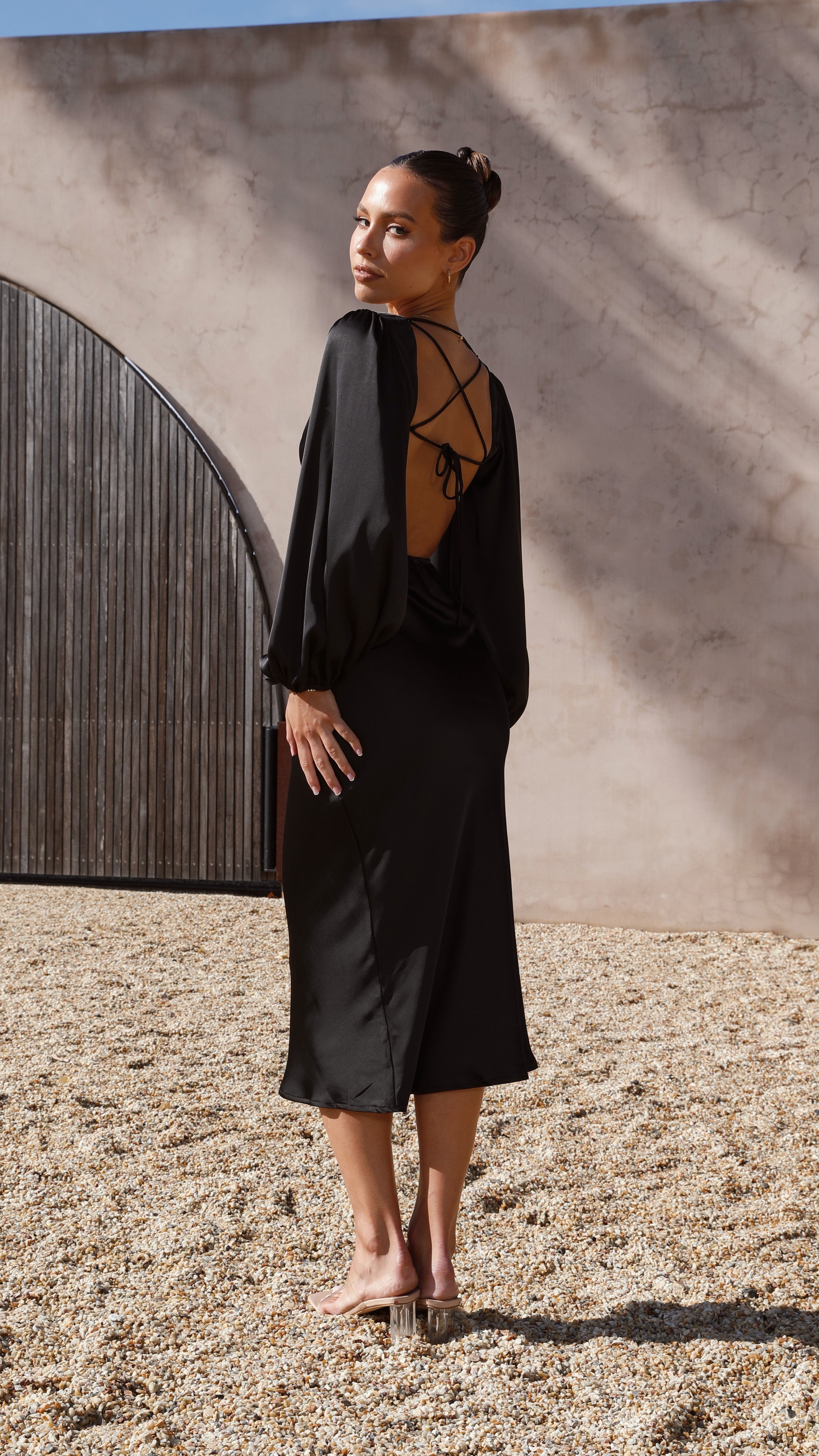 Cleo Midi Dress - Black