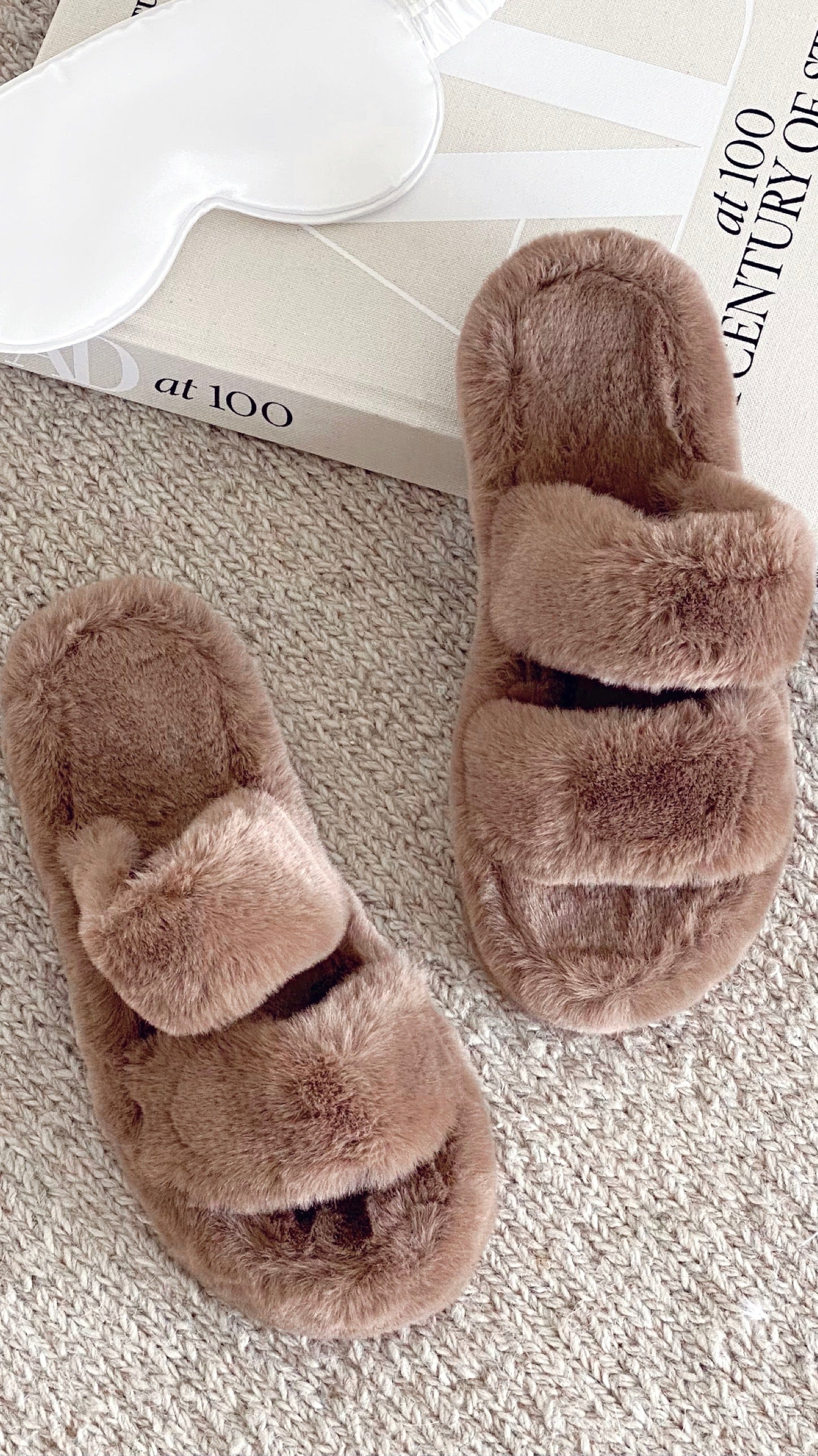 Tilly Fluffy Slipper - Brown