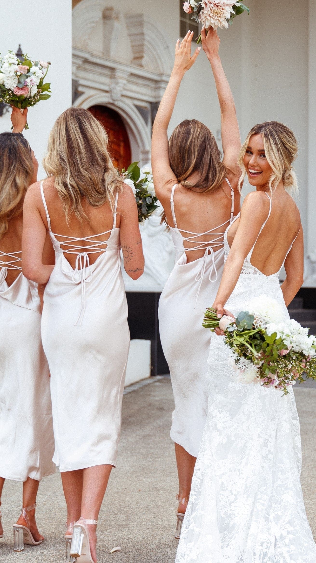 Keira Midi Dress - Pearl