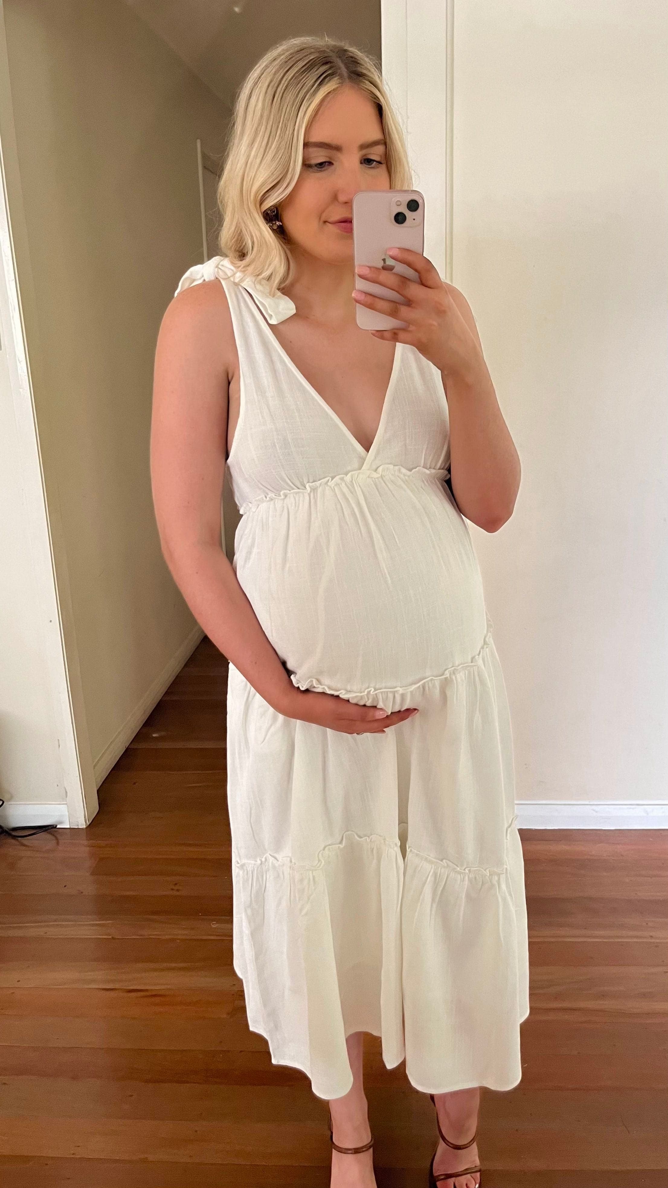 Carla Midi Dress - White