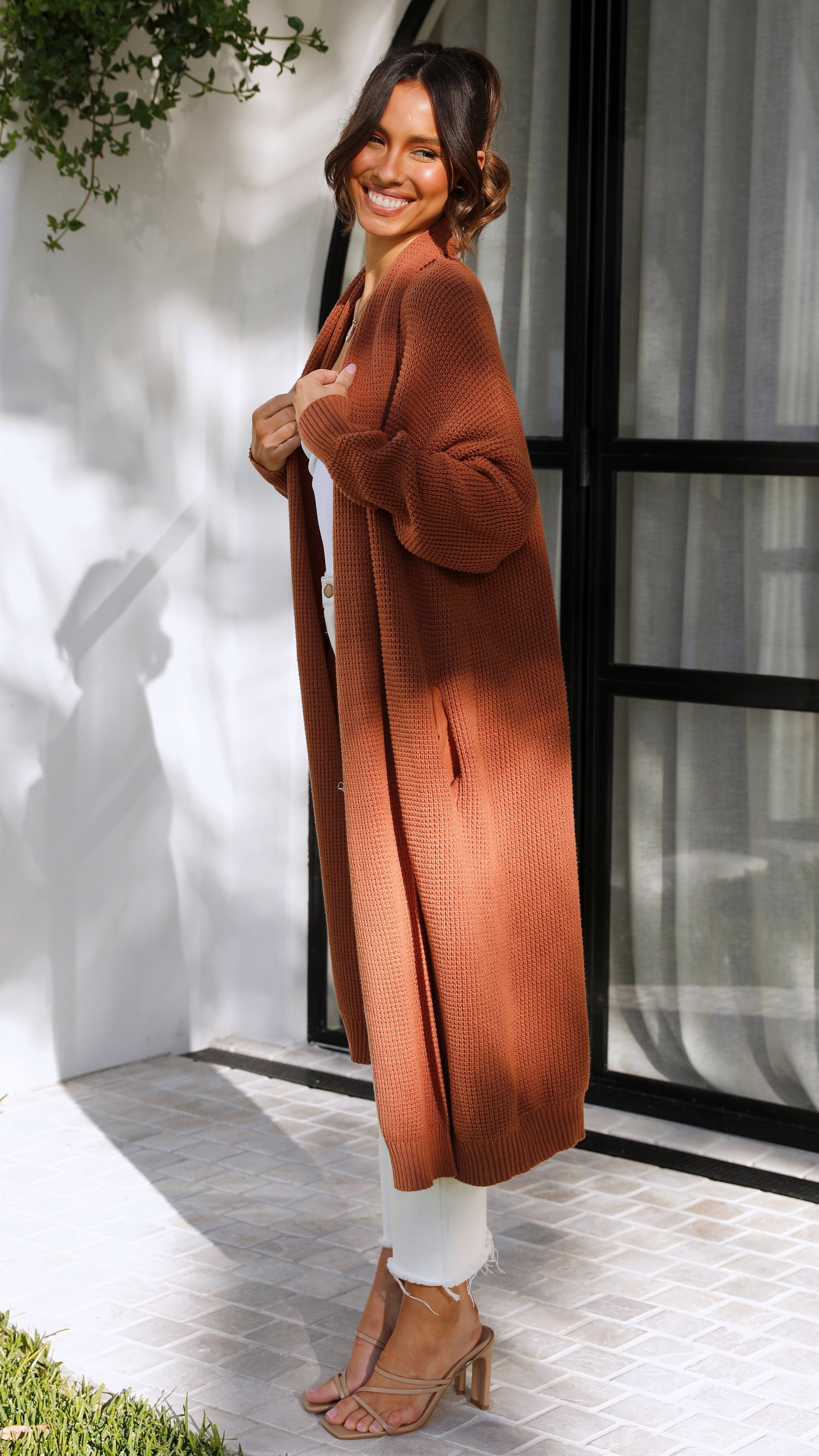 Hannah Cardigan - Rust