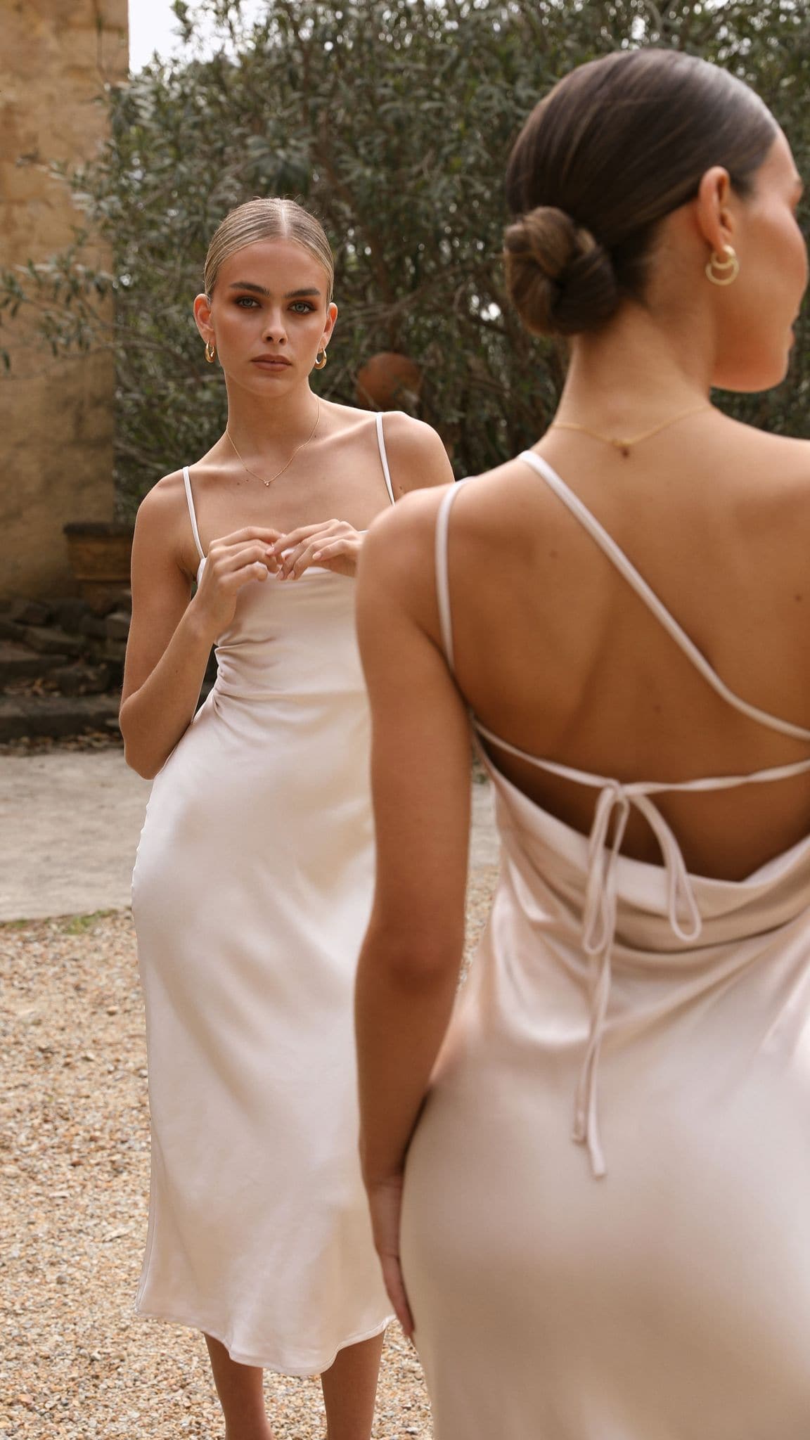 Josephina Midi Dress - Champagne
