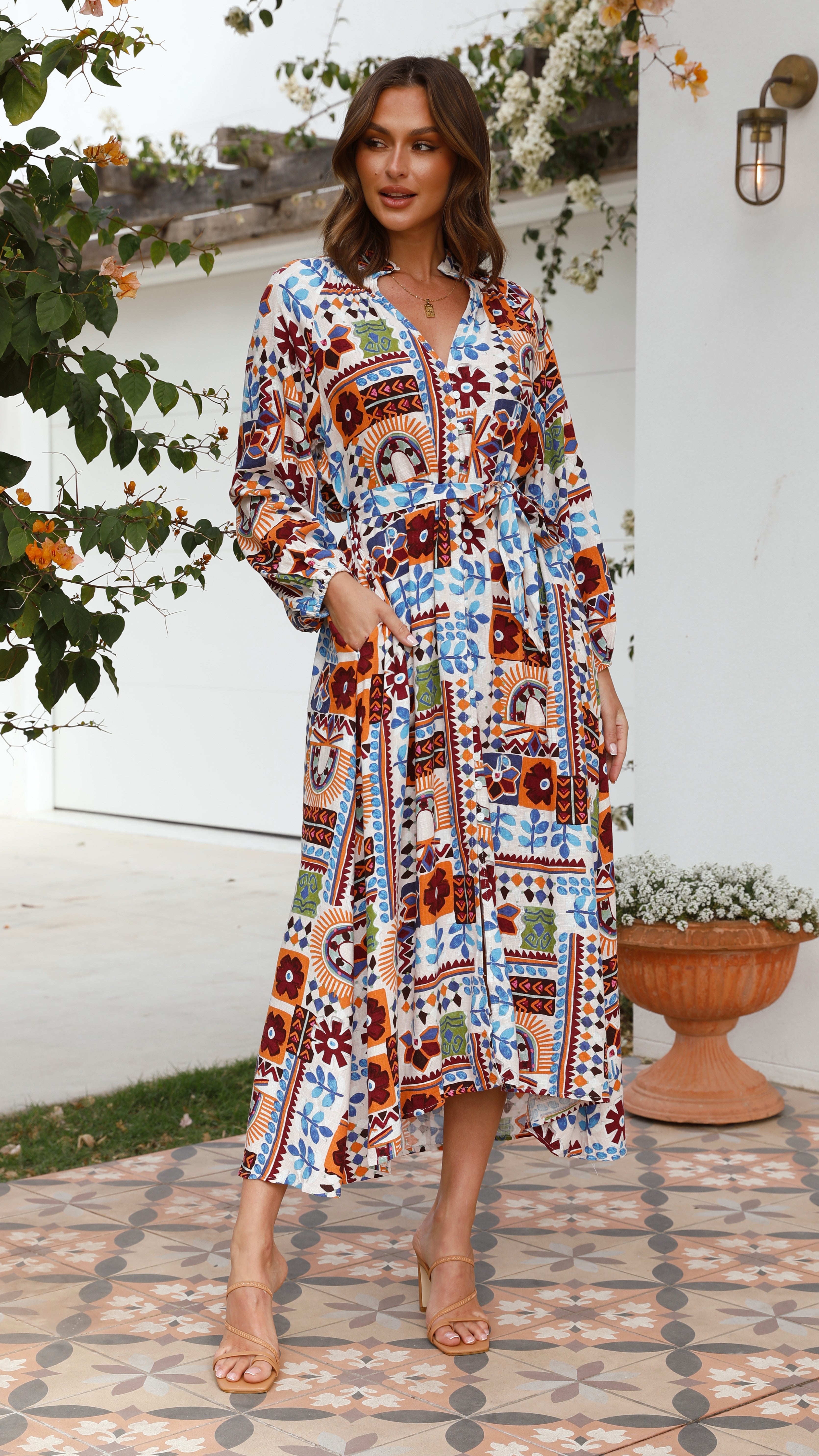Vanessa Maxi Dress - Elora Print